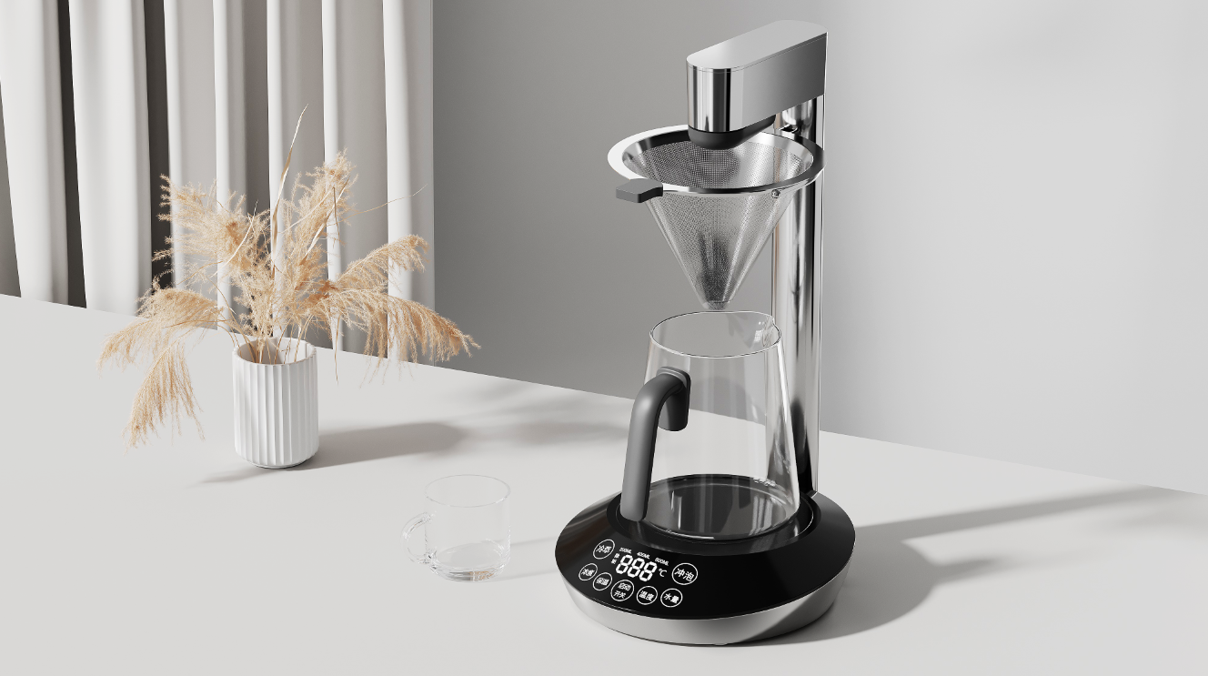 Make coffee by hand，New Aesthetics of Smart Coffee，Ritual sense of home life，industrial design，