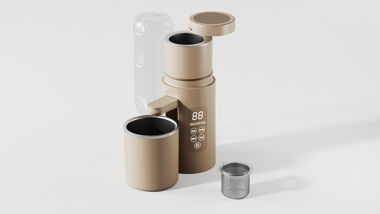 Coffee machine，Tea making machine，portable water machine，Extremely hot water machine，industrial design，