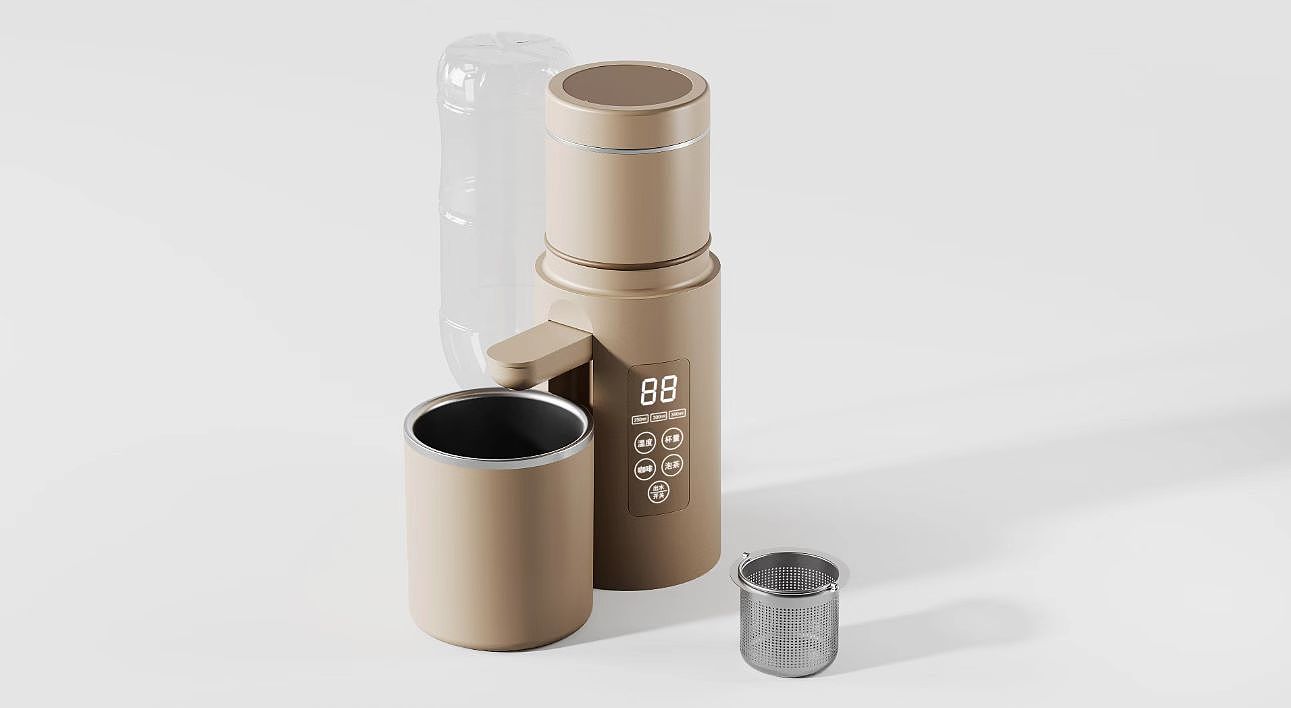 Coffee machine，Tea making machine，portable water machine，Extremely hot water machine，industrial design，