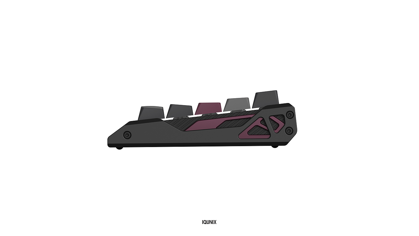 Aluminum alloy electric competitive magnetic shaft keyboard，