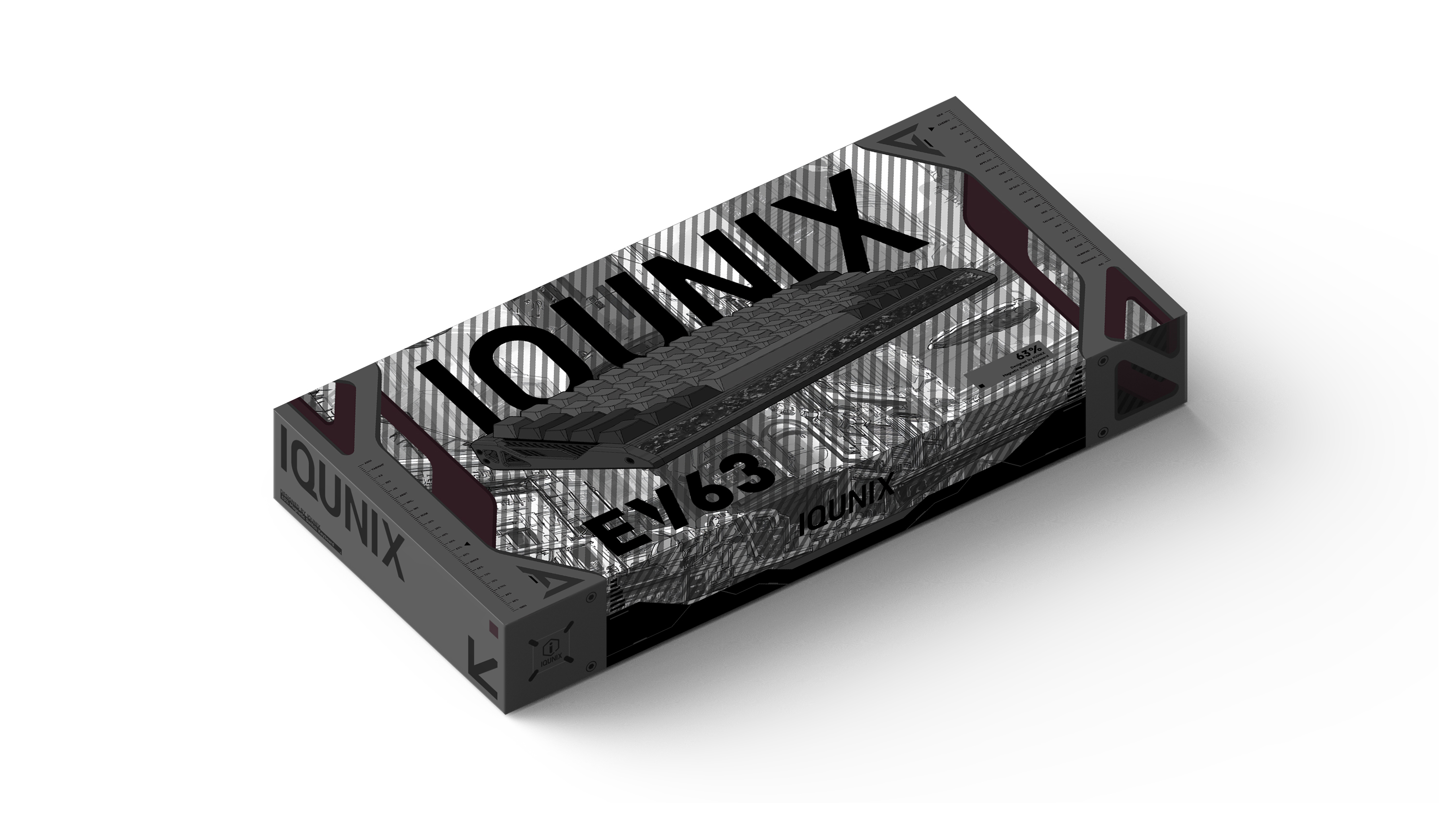 Aluminum alloy electric competitive magnetic shaft keyboard,