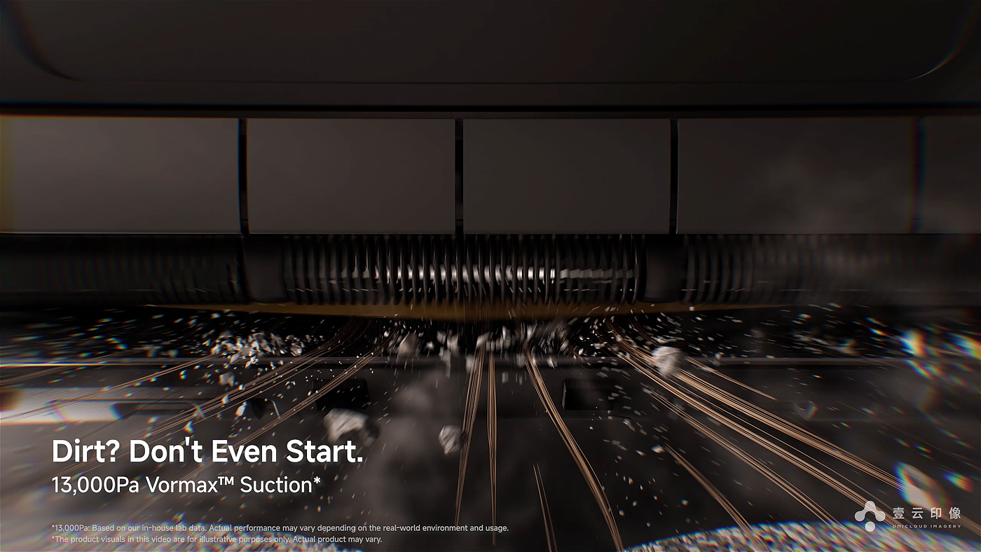 3D rendering，CG advertisement，Material Modeling，Video advertising，Sweeping robot，Product Video Creative，Light and Shadow Particle Effect，Fluid effect，