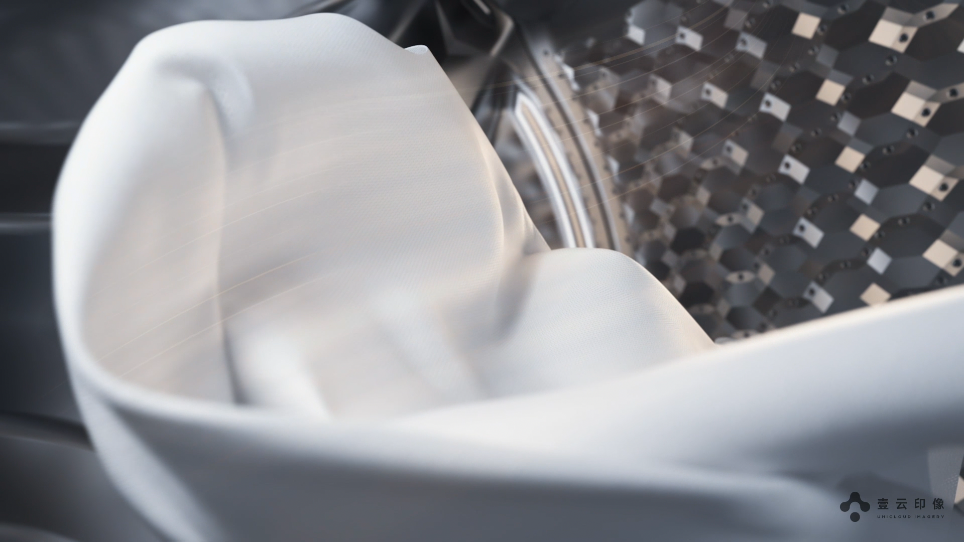 CG commercials，Home Appliances Promotional Film，Product function display，Fluid Rendering，3D animation，Washing machine publicity，Beautiful，Scene rendering，