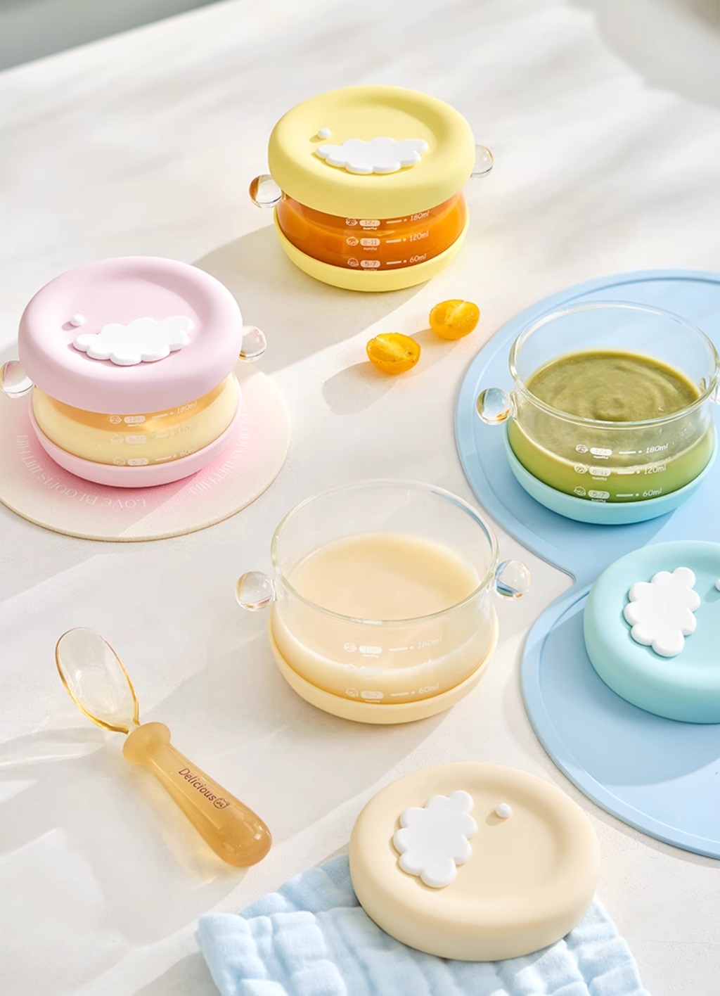 Glass，Complementary food，baby，