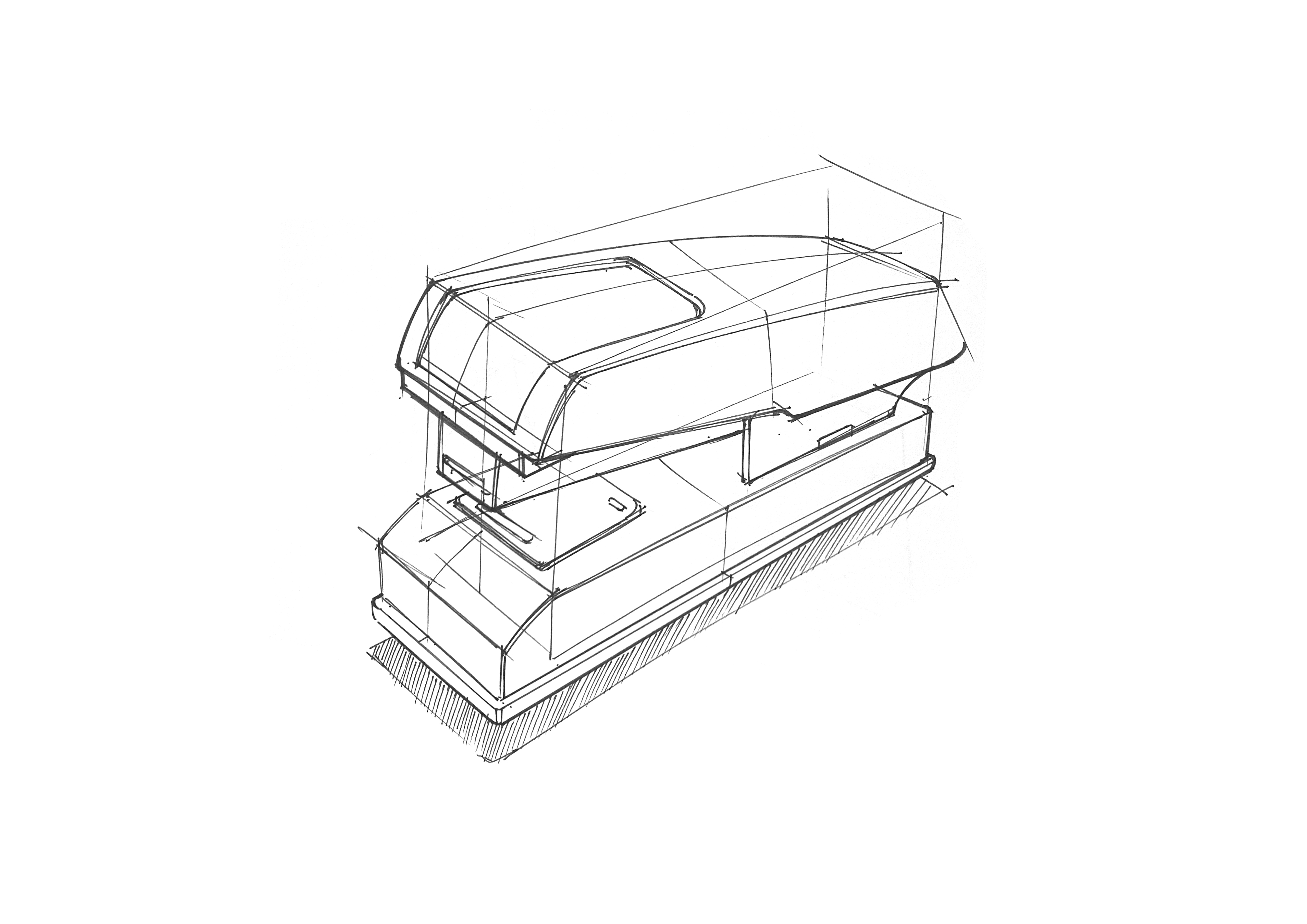 Needle pen hand-painted, product design hand-painted, industrial design hand-painted，