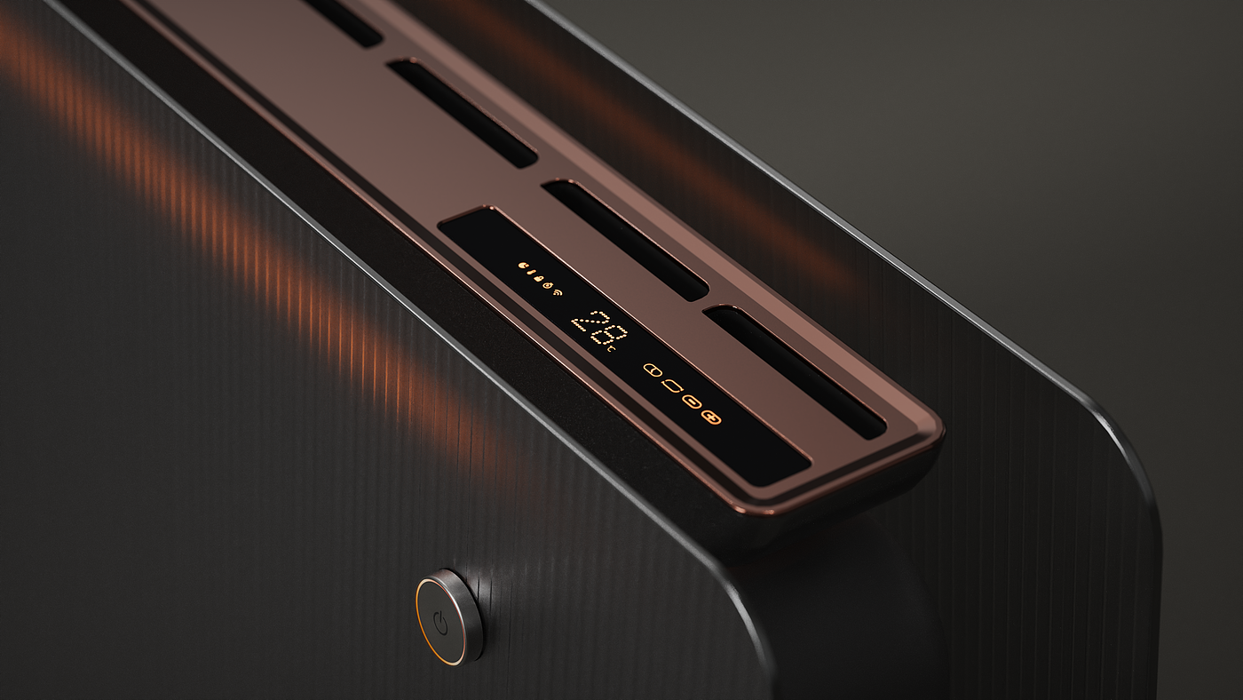 household electrical appliances，Temperature and humidity machine，style of art，