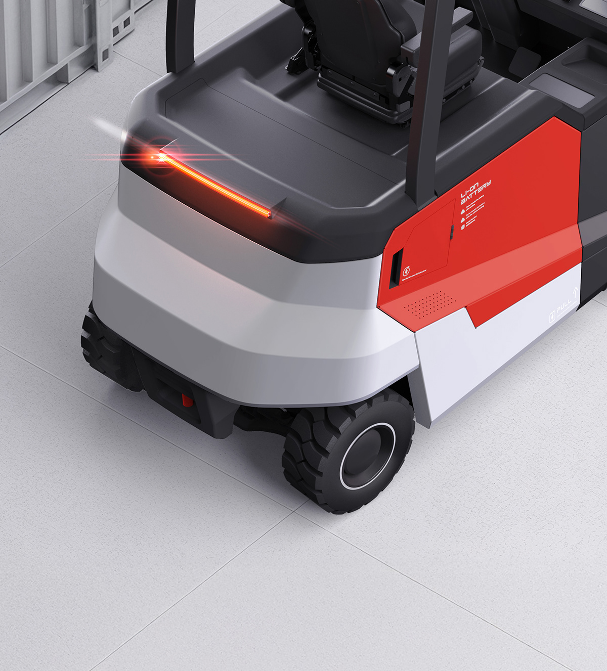 EON，Electric forklift，vehicle，industrial design，