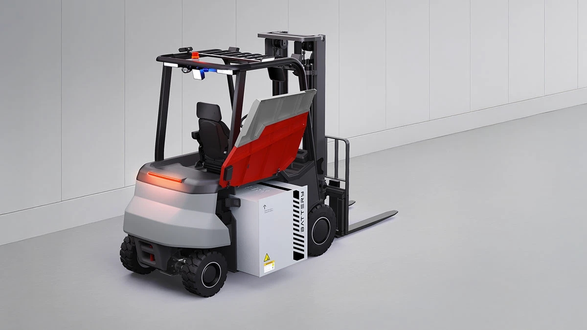 EON，Electric forklift，vehicle，industrial design，