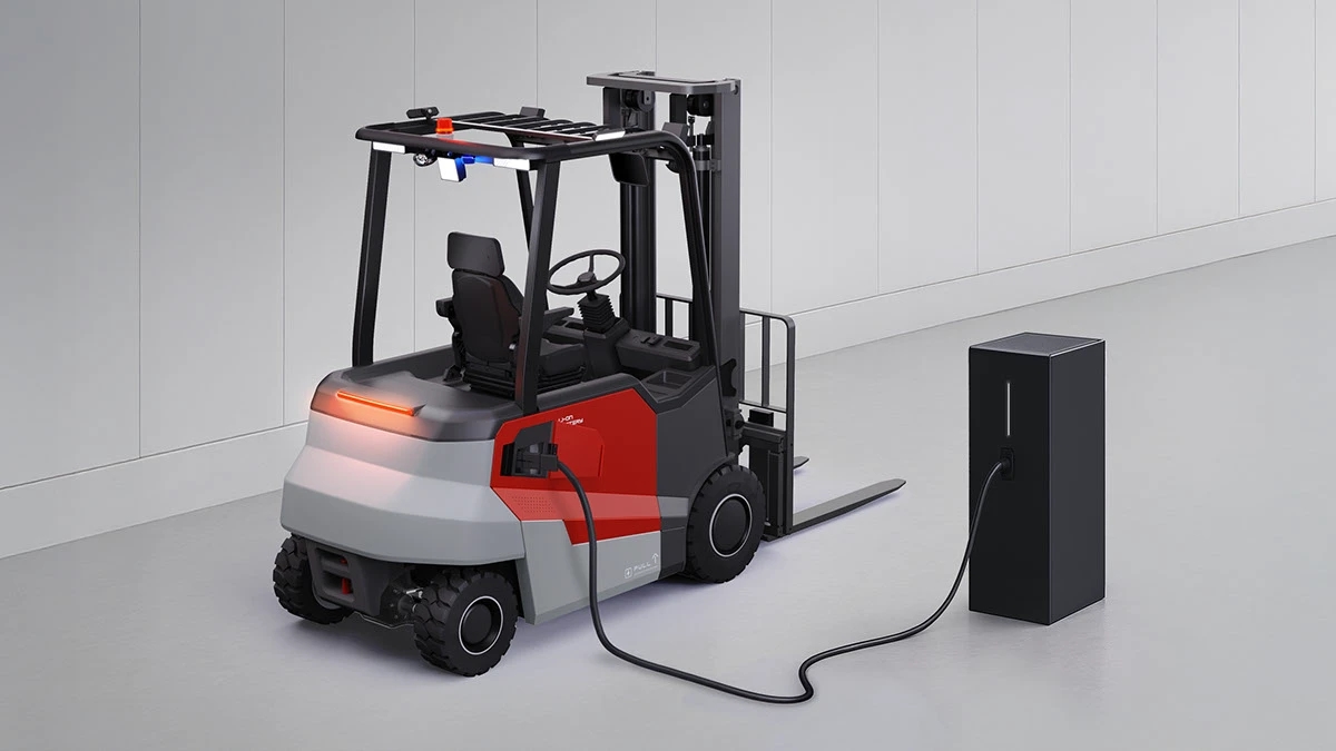 EON，Electric forklift，vehicle，industrial design，