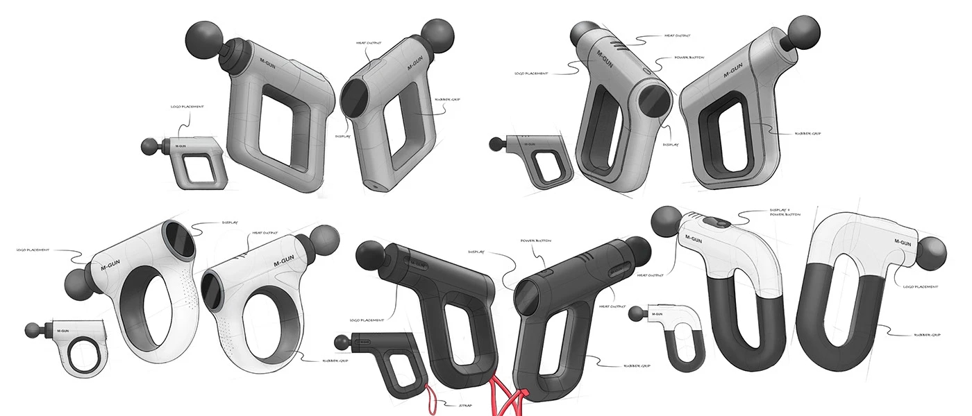 Fascia gun，Massage gun，Sahno®，product design，