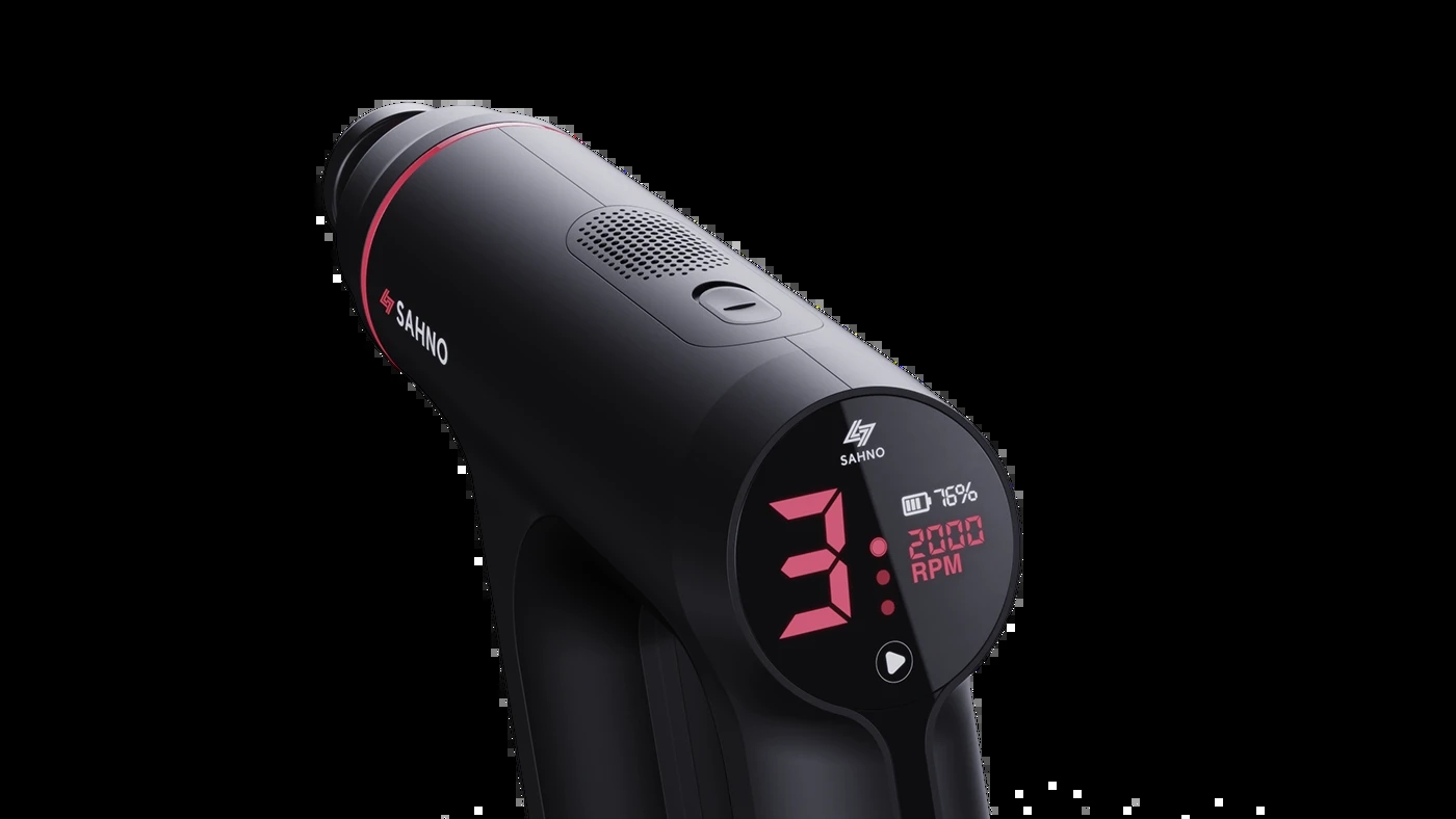 Fascia gun，Massage gun，Sahno®，product design，