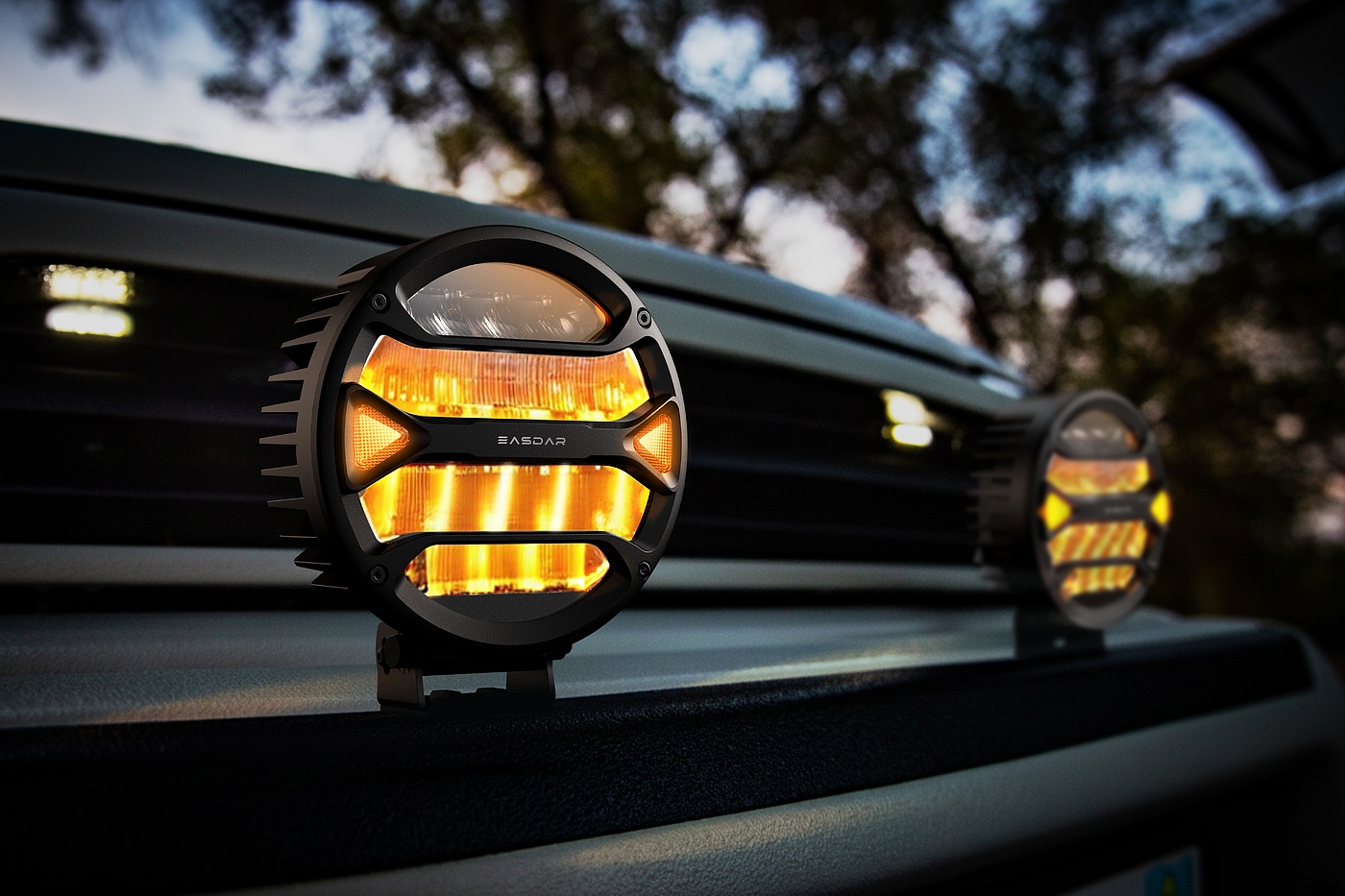 Work light，LED lighting，Off-road modified lights，Automobile lighting，Gravity design，