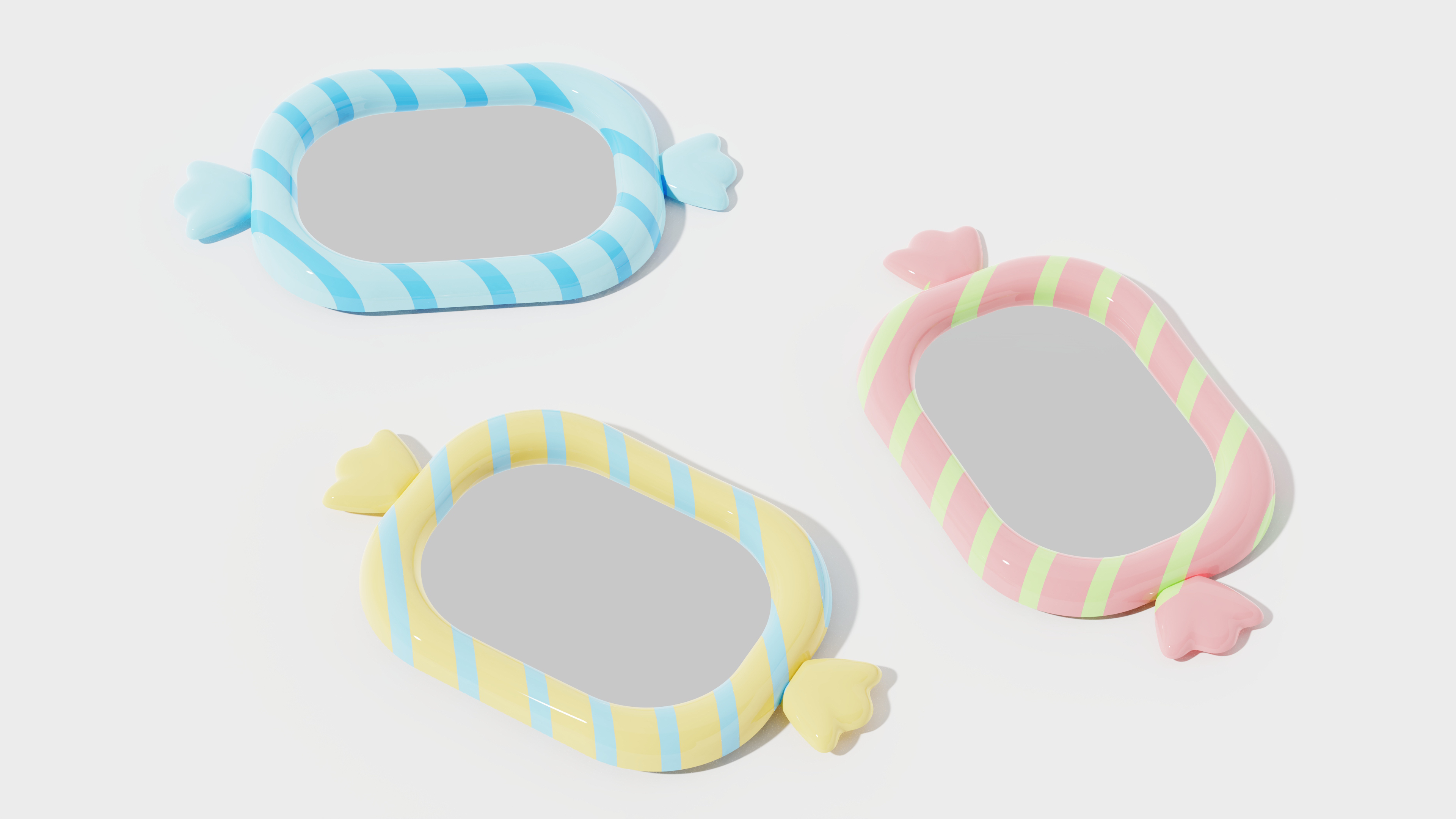 Mirror design，Candy Element，Cosmetic mirror，lovely，