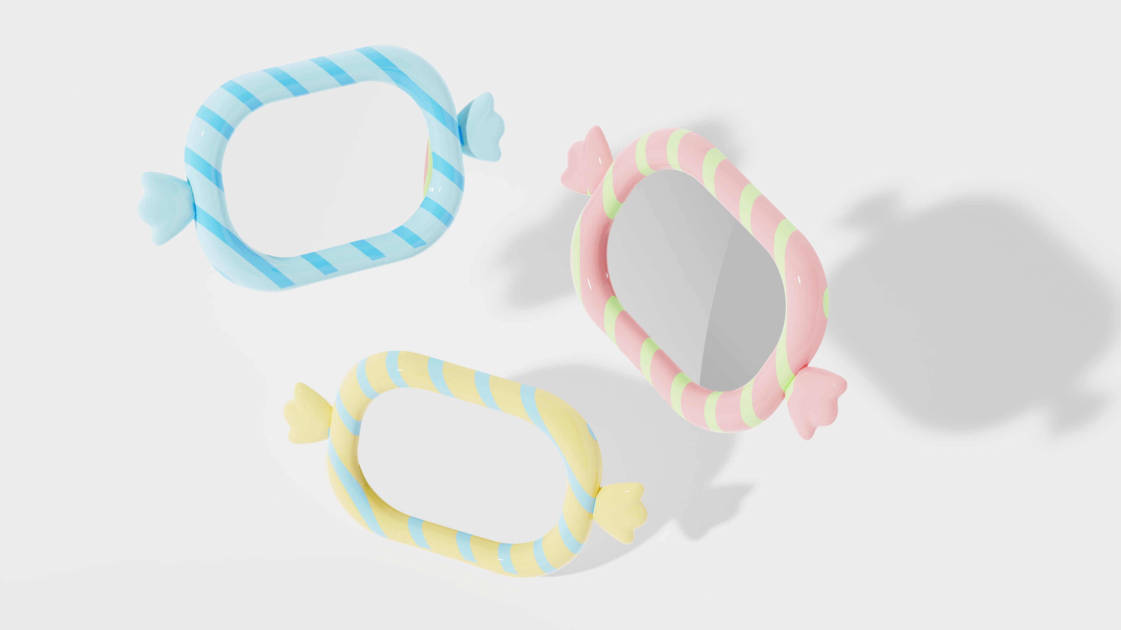 Mirror design，Candy Element，Cosmetic mirror，lovely，