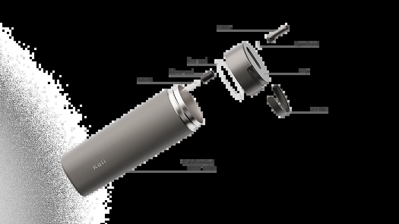 Stainless steel water cup，Water bottle，glass，Kali®，