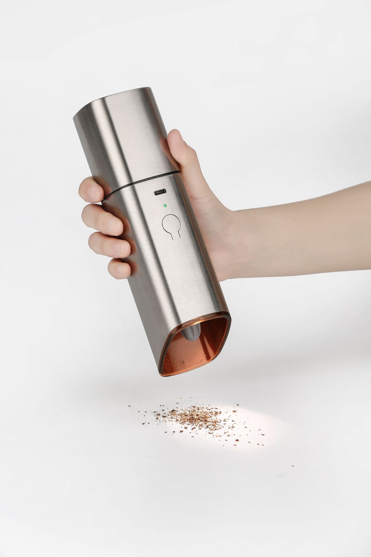 Electric grinding, pepper, sea salt，