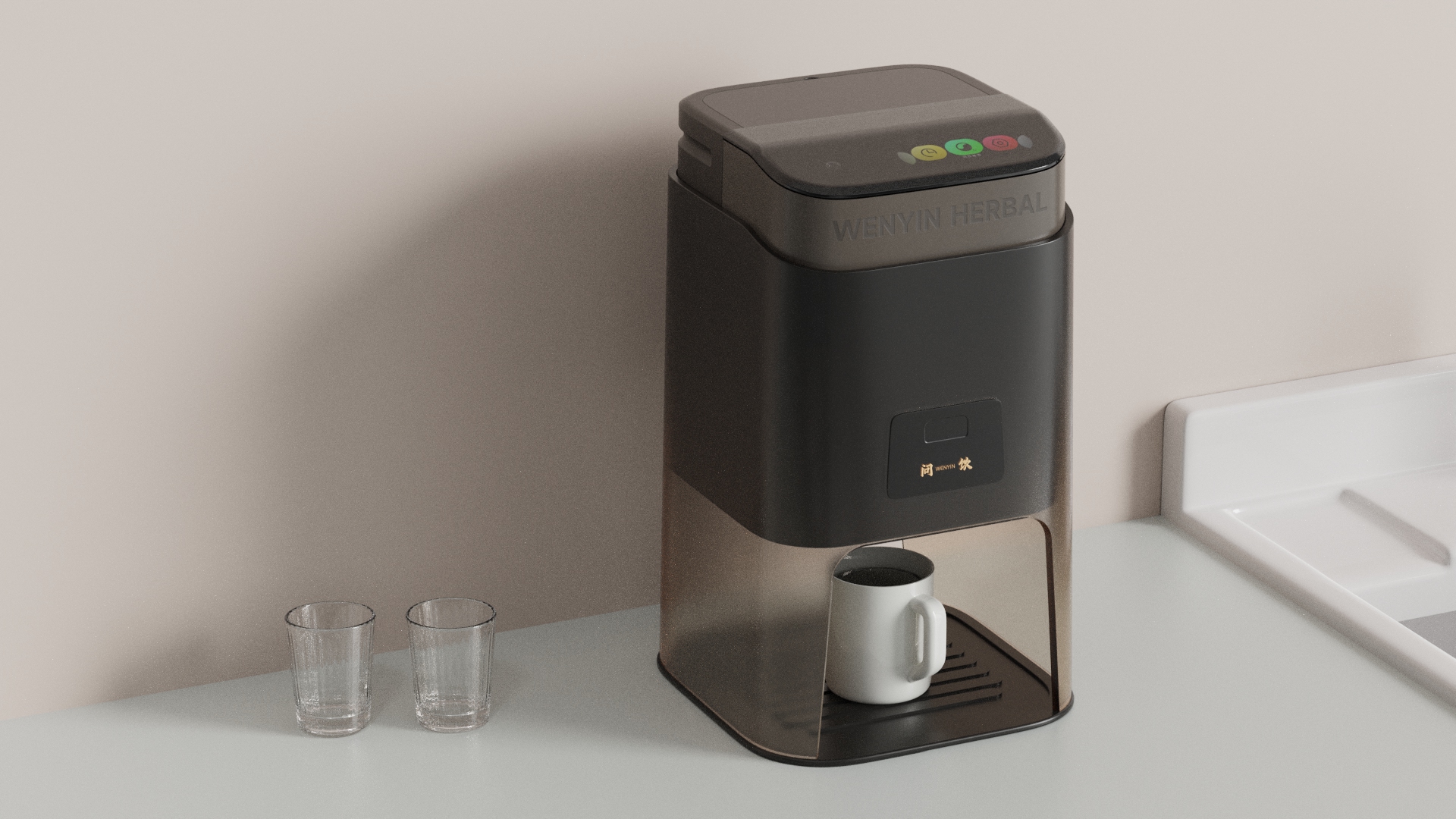 concept，household electrical appliances，health preservation，Herbal tea，