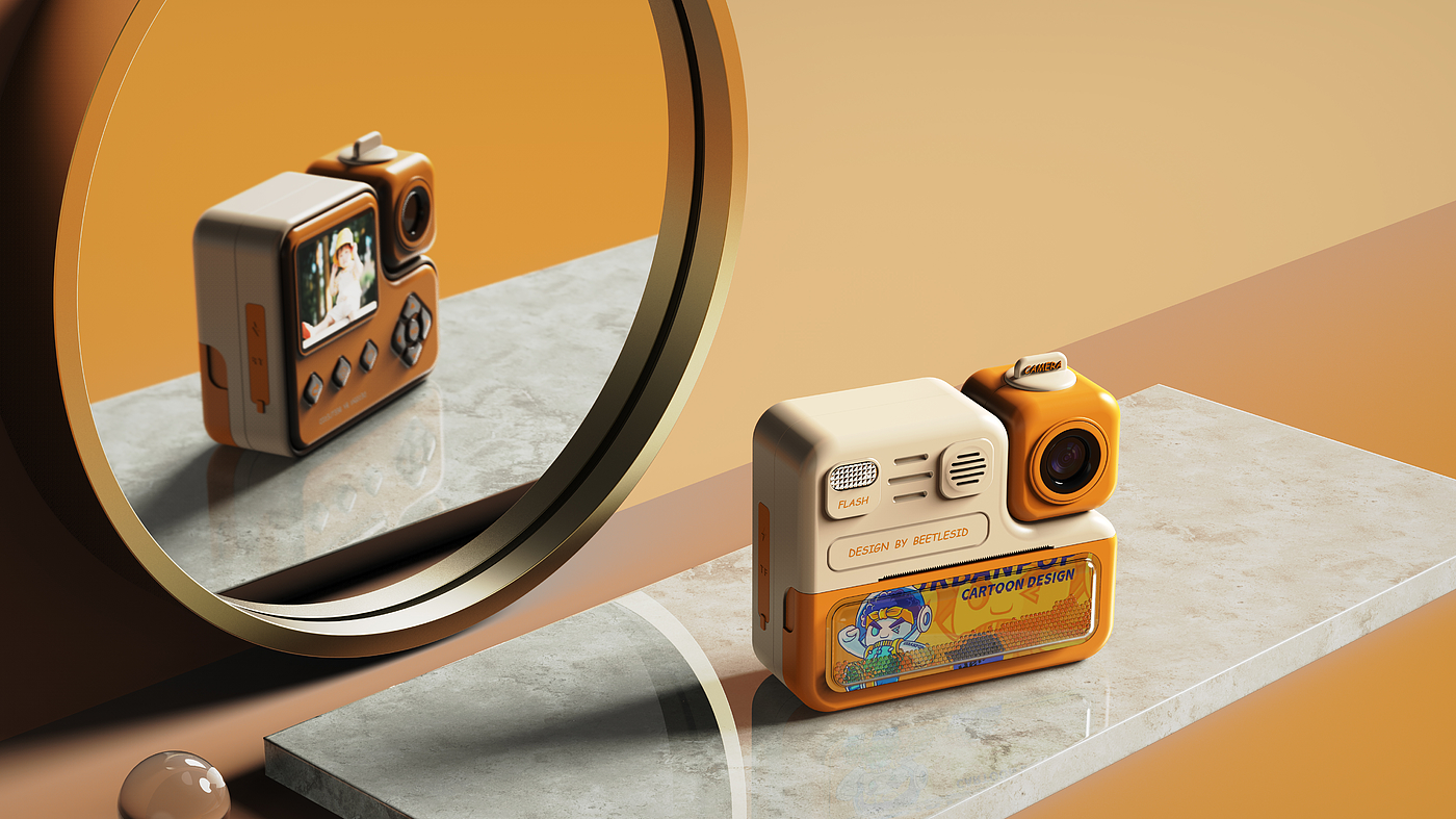 Children's camera，product design，Consumer electronics，Childlike interest，