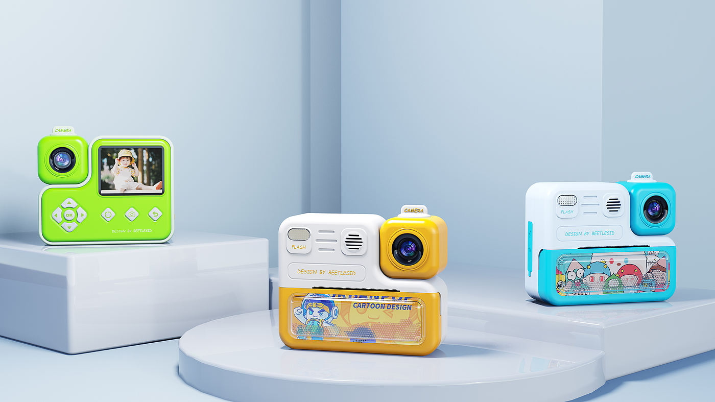Children's camera，product design，Consumer electronics，Childlike interest，