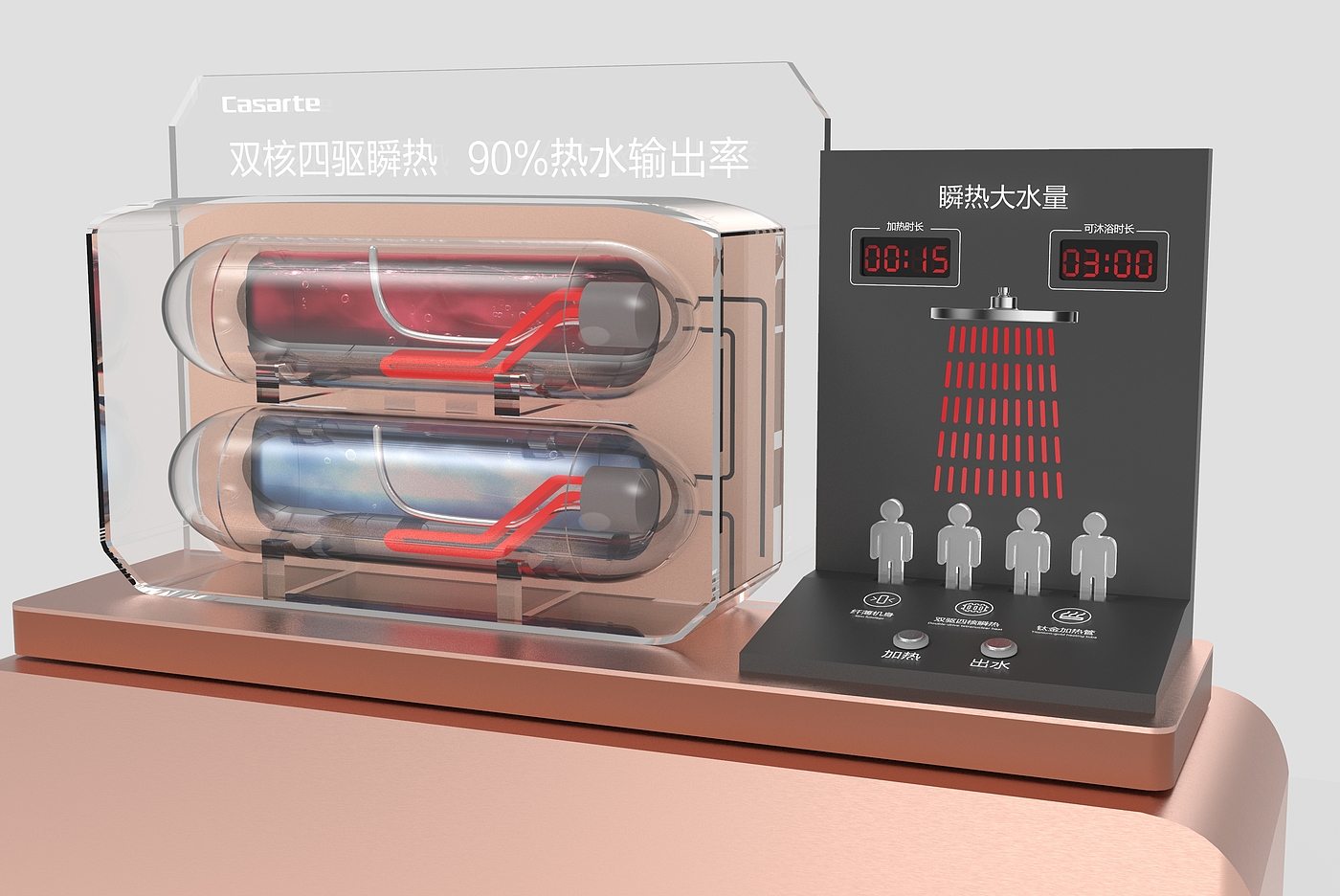 Electric water heater，Demonstration Props，