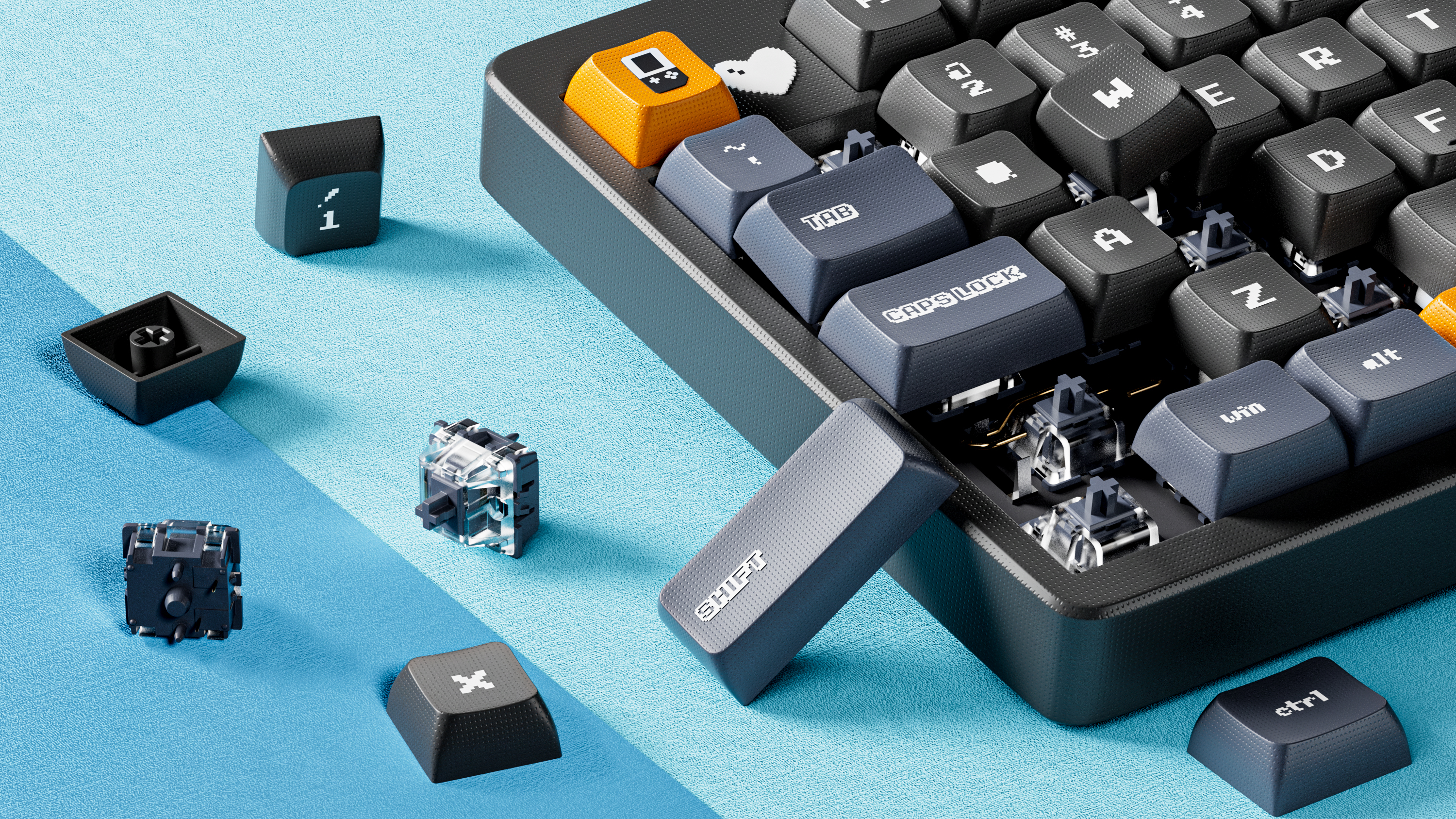 cr，ks，rs，Keyboard rendering，cr，ks，rs，Keyboard rendering，