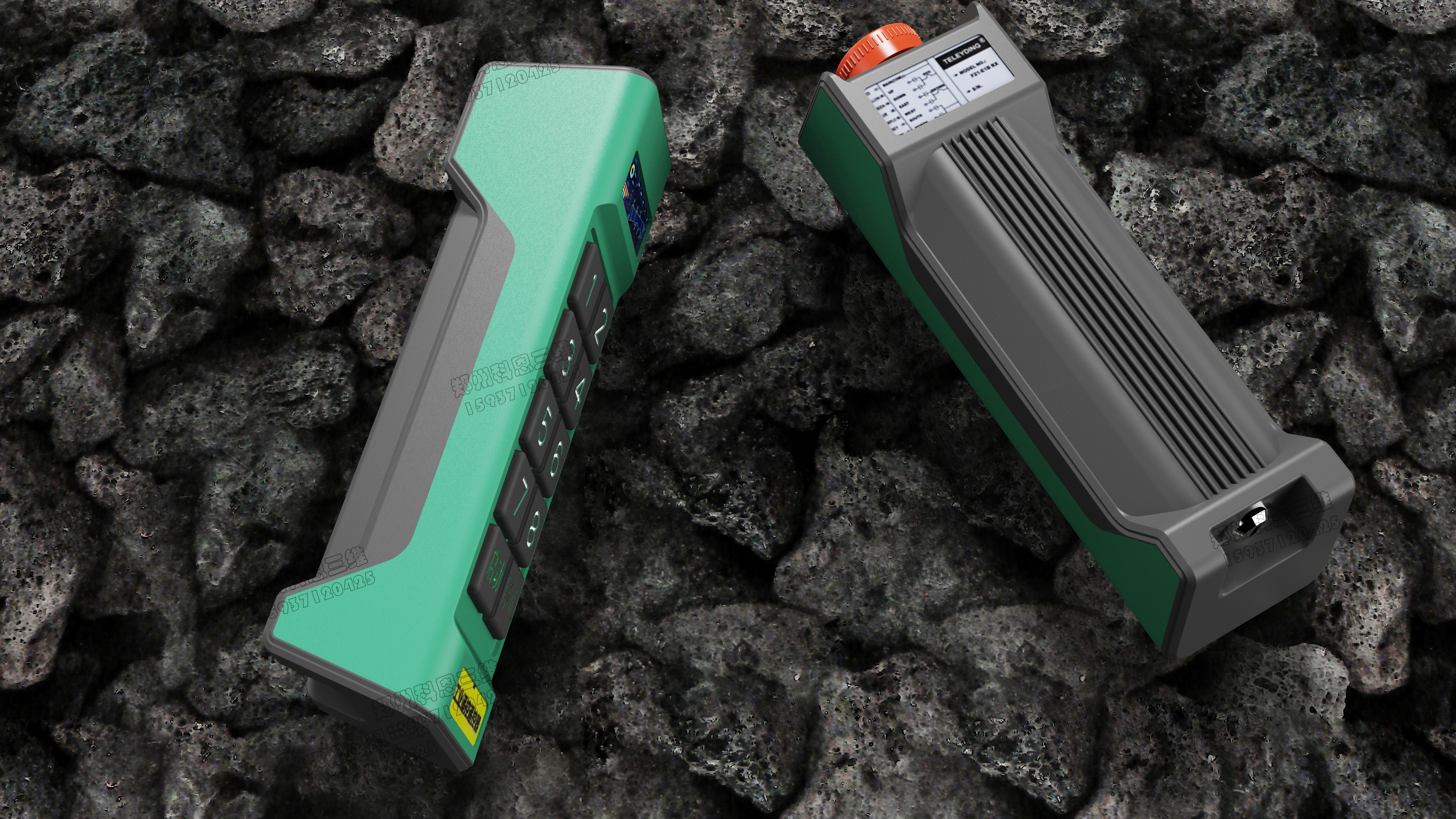 Industrial remote control Appearance design Structure design，