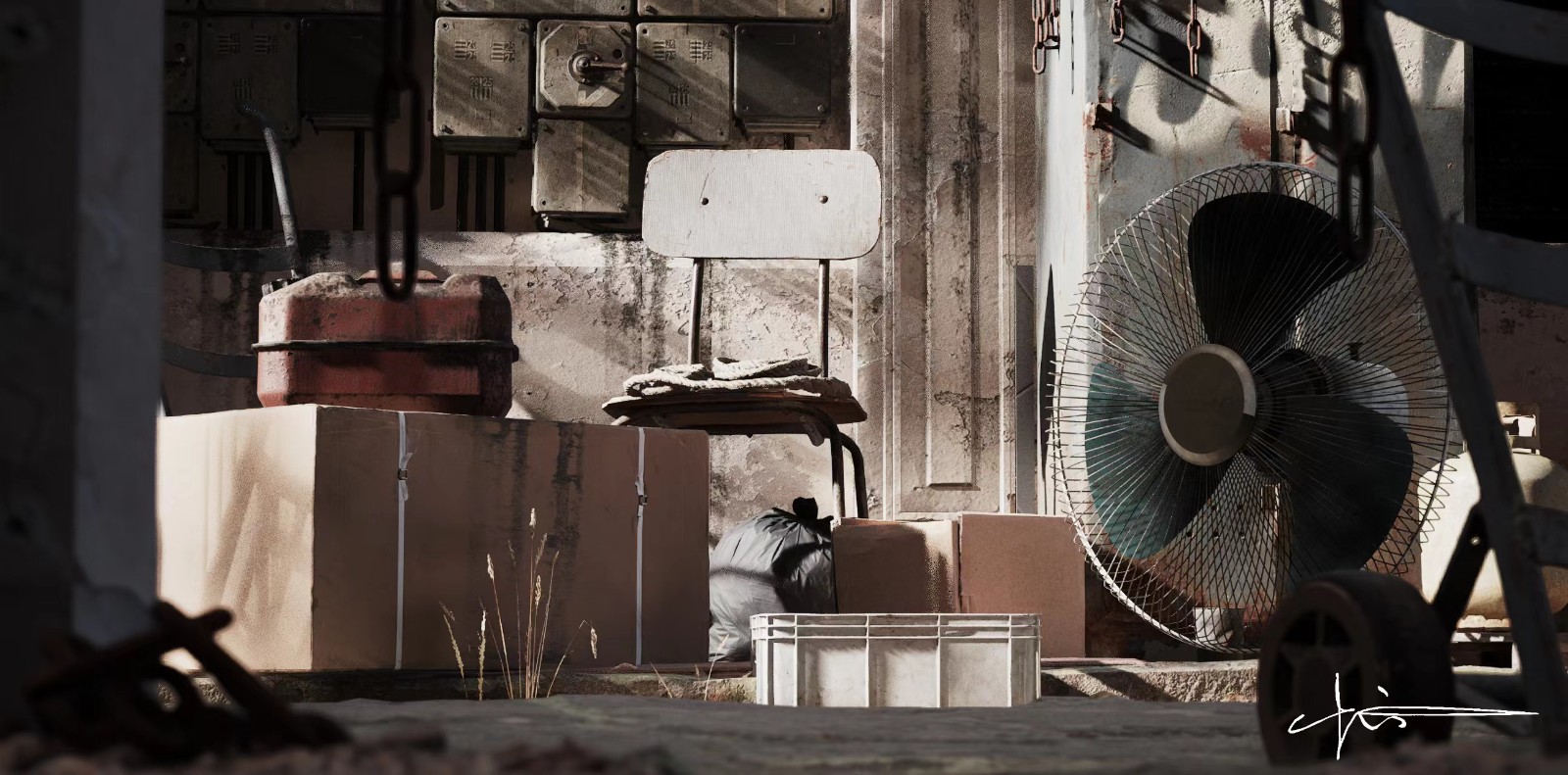 CG video，3D modeling，Texture Paint，Lighting effects，One Cloud Image，