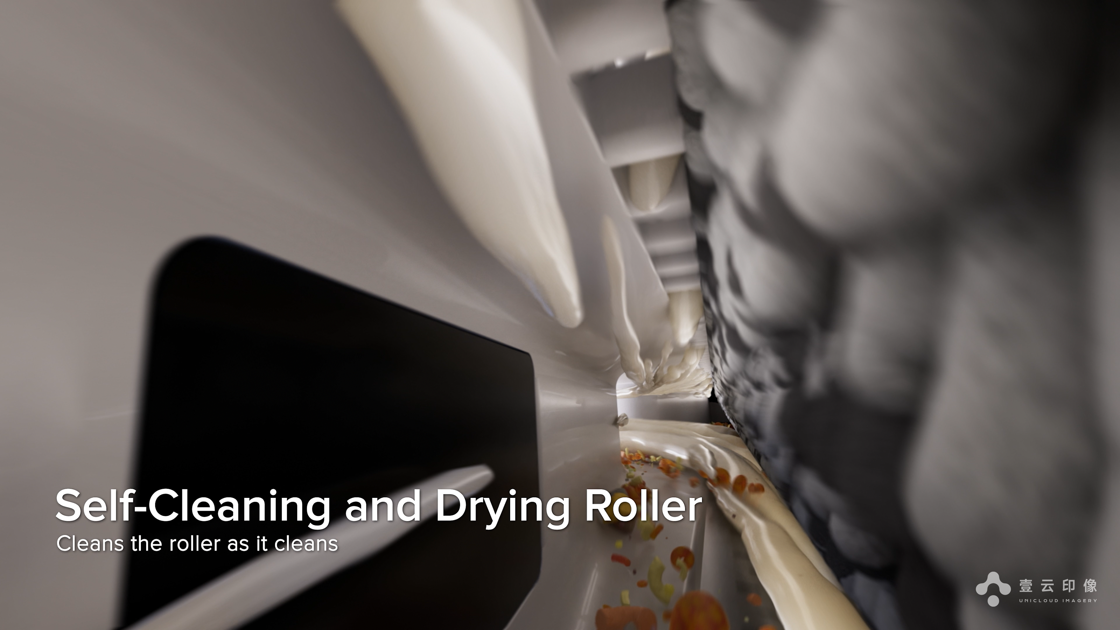 CG advertisement，Product modeling，Product promotional film，3D animation display，Product function display，Overseas Advertising，Household appliances，Washing machine，