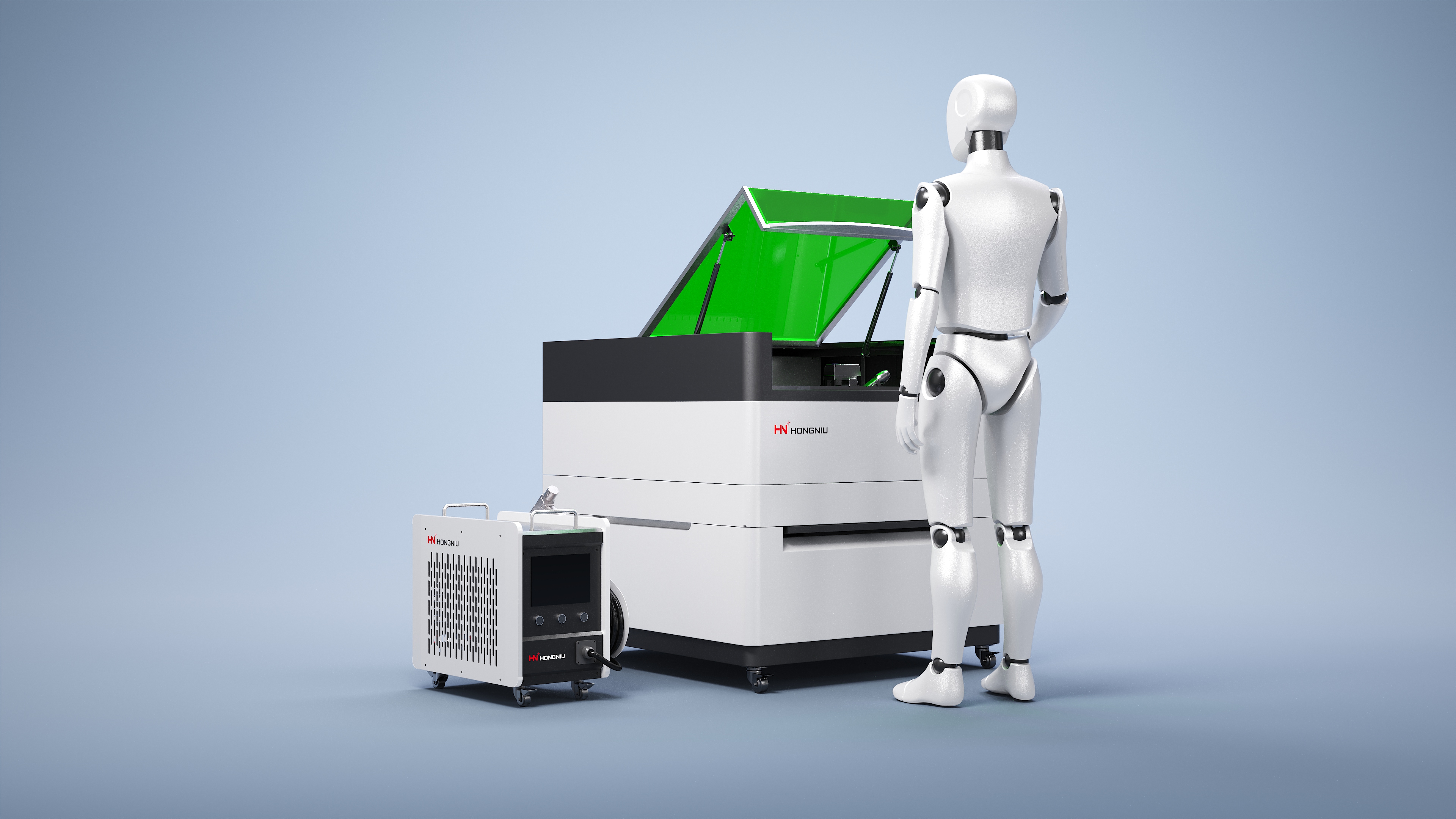 Laser cutting machine，industrial design，