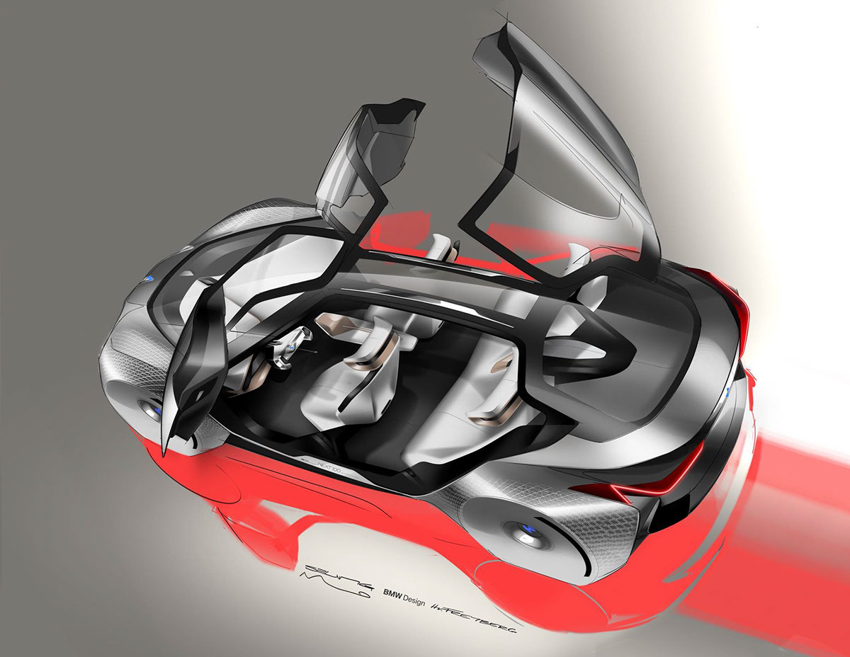 bmw，concept，automobile，industrial design，Interior，