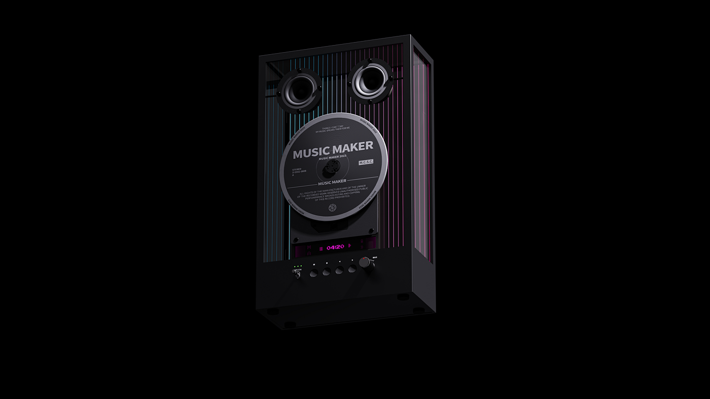 industrial design，product design，Appearance design，CD player，CD player，Music Hardware Products，