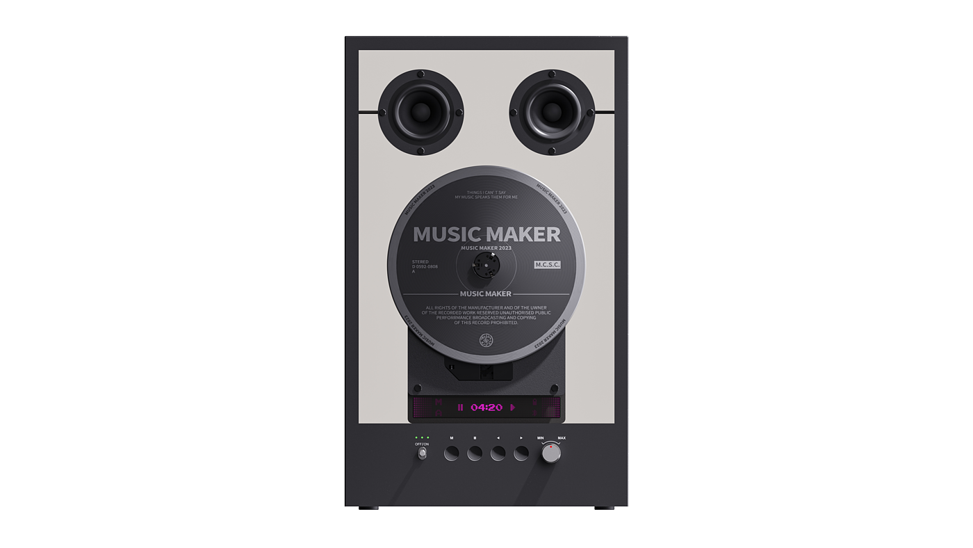 industrial design，product design，Appearance design，CD player，CD player，Music Hardware Products，