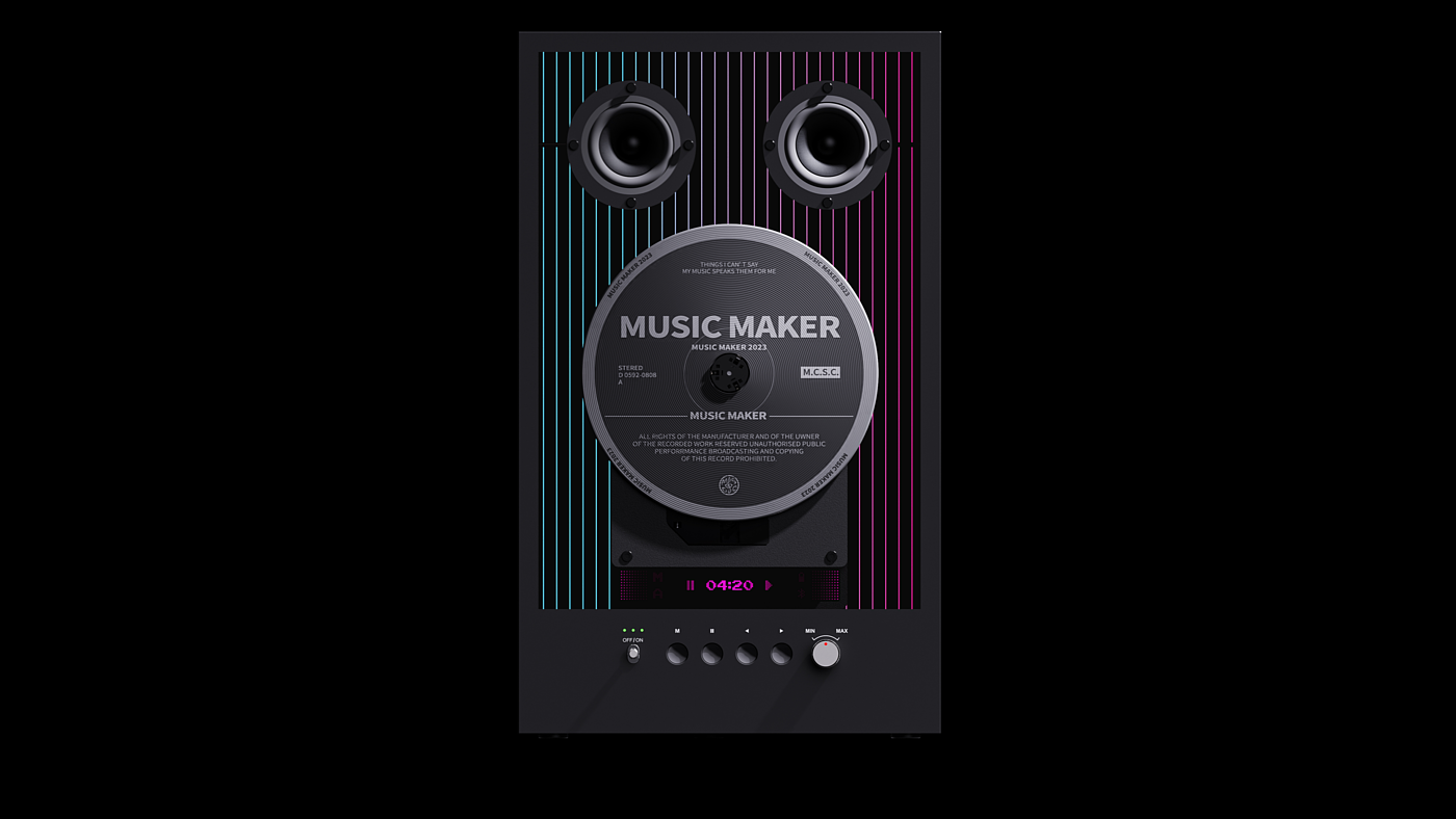 industrial design，product design，Appearance design，CD player，CD player，Music Hardware Products，