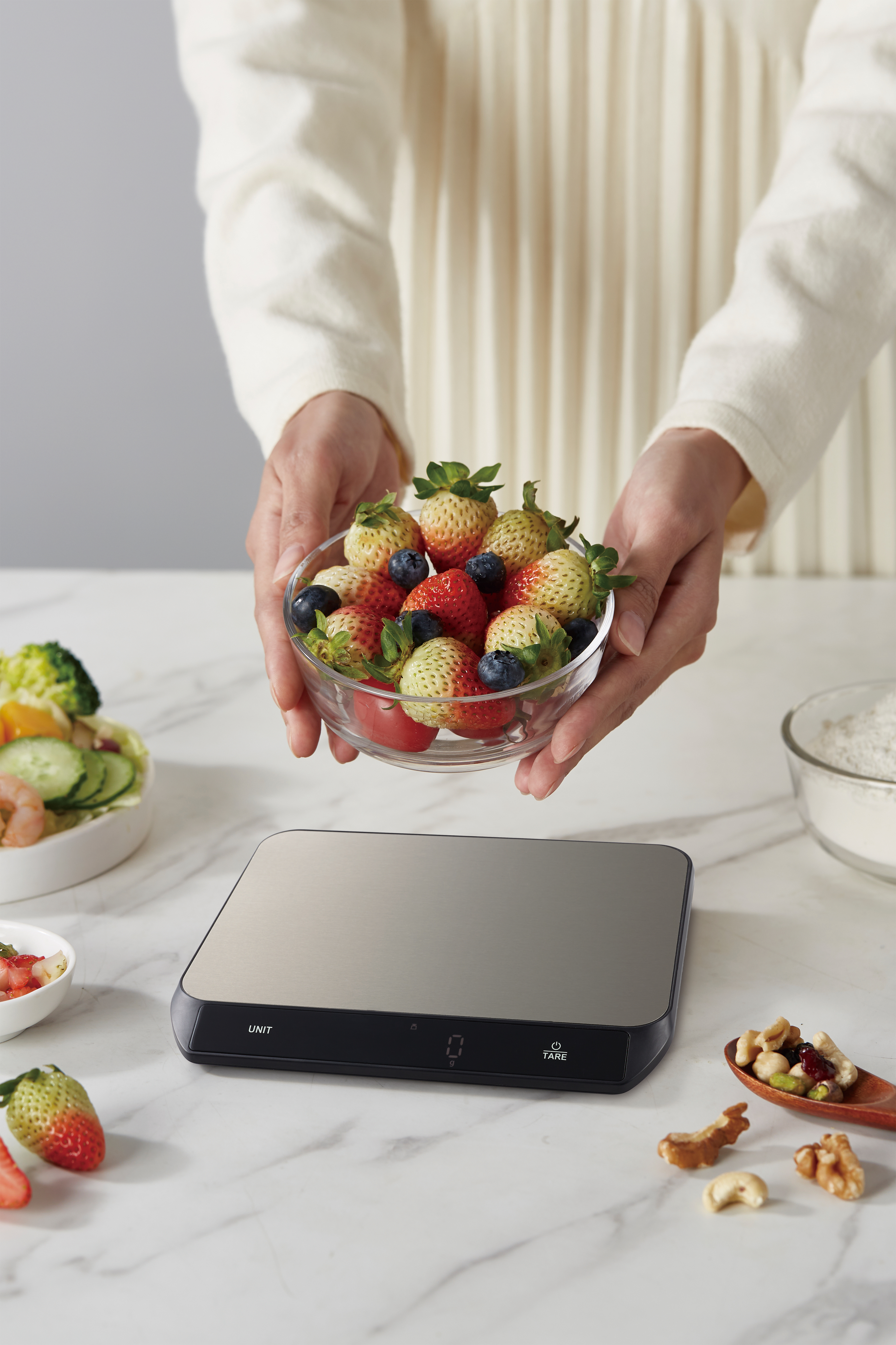 Kitchen-Weighing-Stainless Steel-Textured，