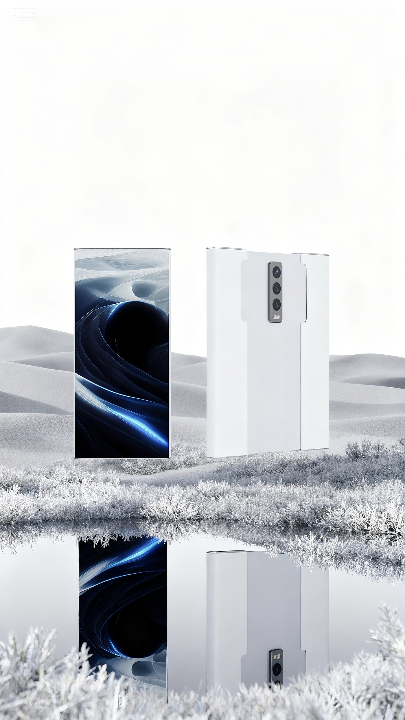 iphone，mobile phone，Intelligent mobile phone，Creative inspiration，conceptual design，product design，Scroll screen，Concept mobile phone，