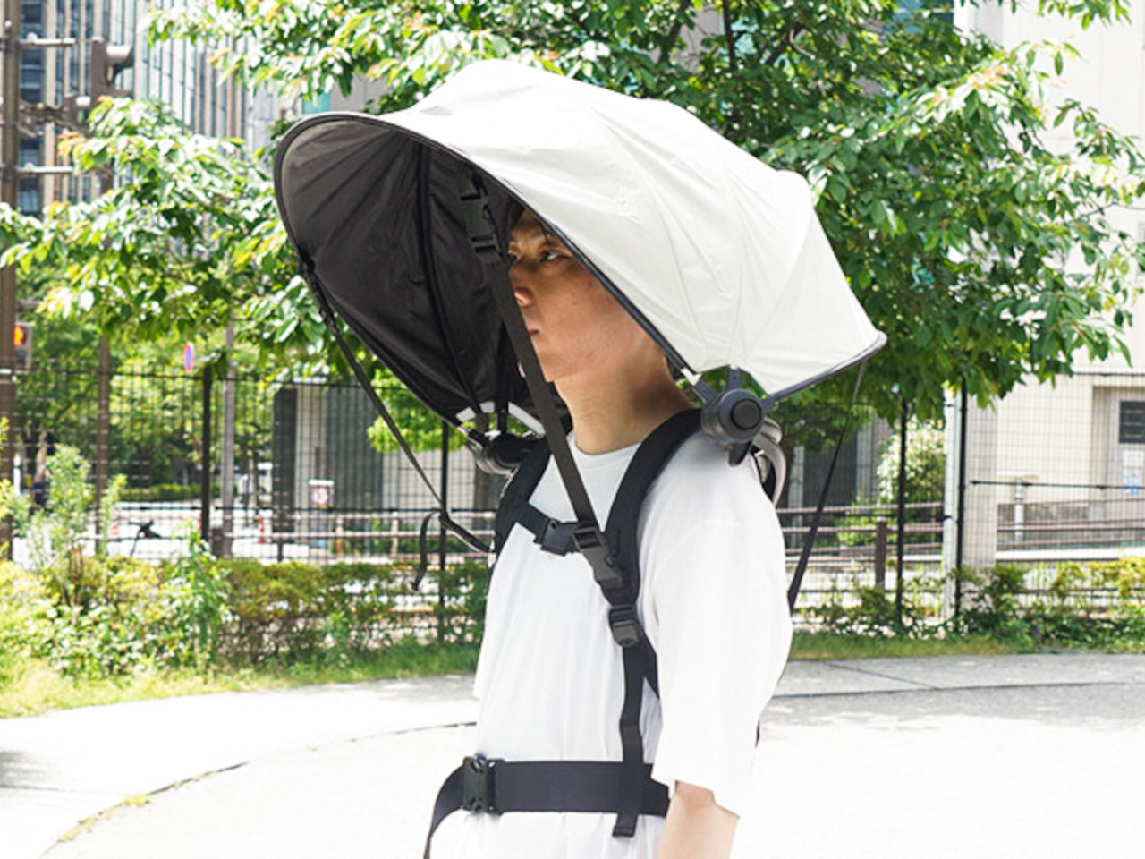 wearing an umbrella，Free your hands，sunshade，Outdoor artifact，Parasol，