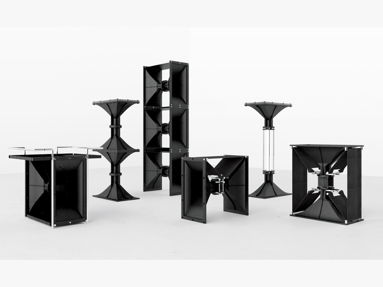 waste horn，Sculpture furniture，Recycling，Art installation，