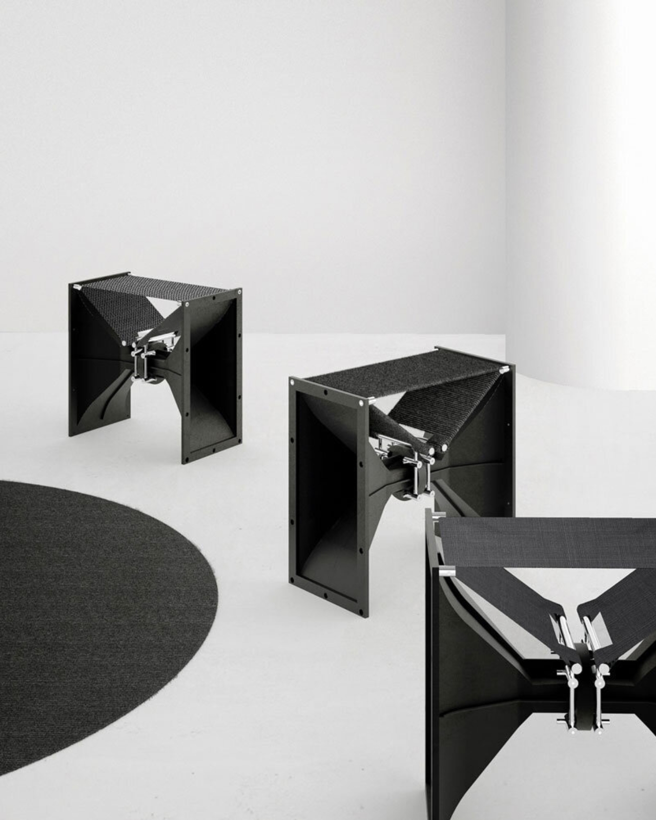 waste horn，Sculpture furniture，Recycling，Art installation，