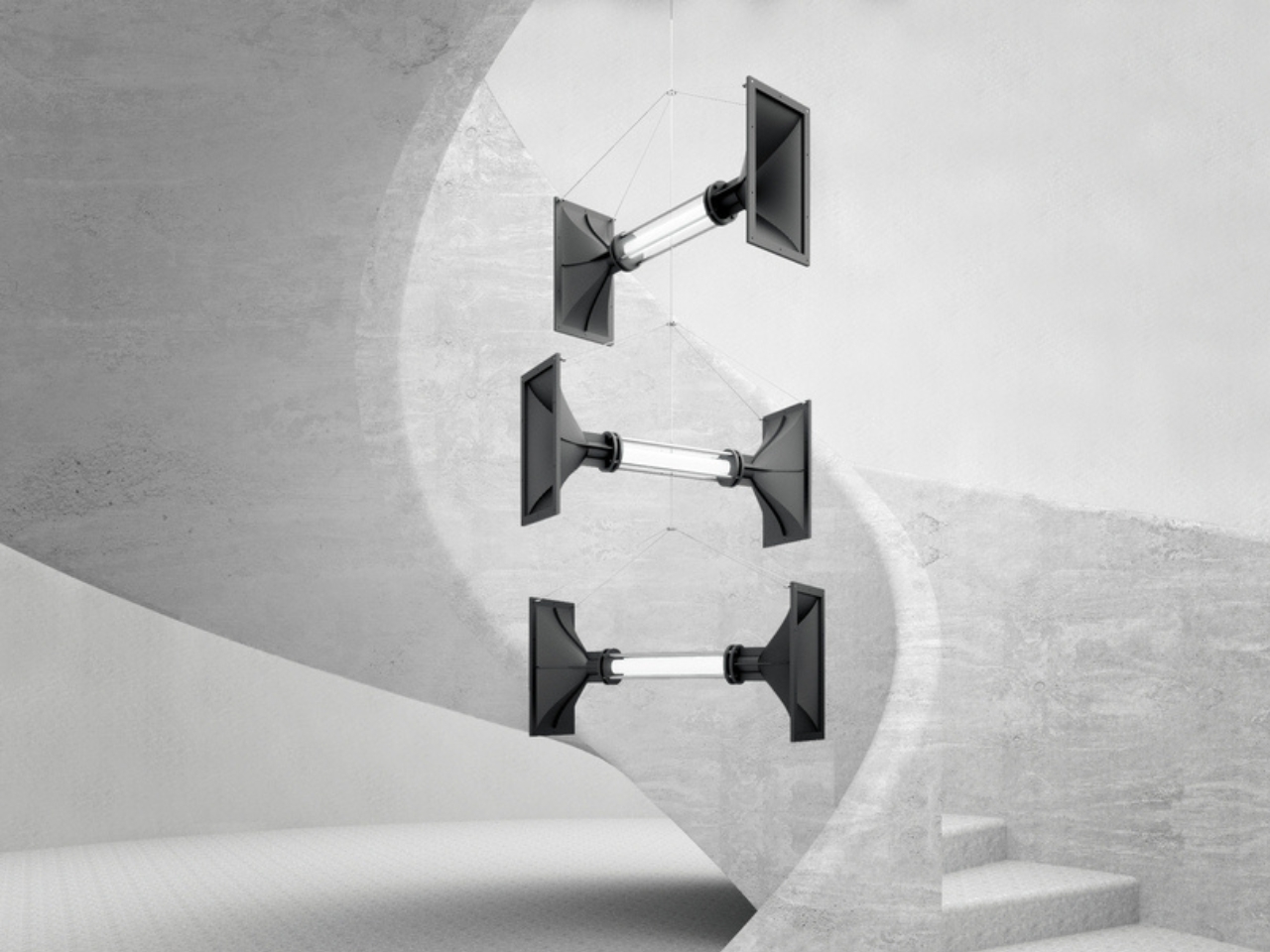 waste horn，Sculpture furniture，Recycling，Art installation，