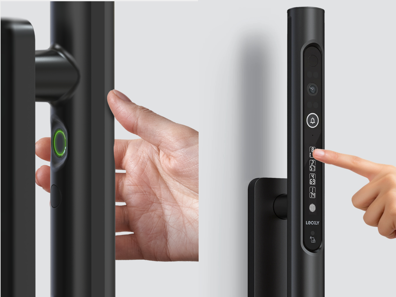Intelligent door handle，3D Fingerprints，camera，homekit，Lockly Styla，
