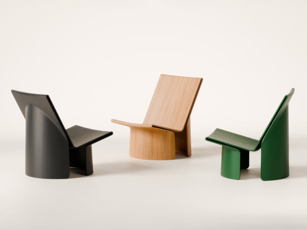 Bending Plywood，PLY Chair，Sustainable design，Plywood，CNC，