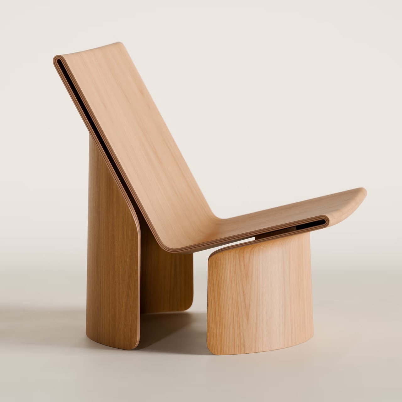 Bending Plywood，PLY Chair，Sustainable design，Plywood，CNC，