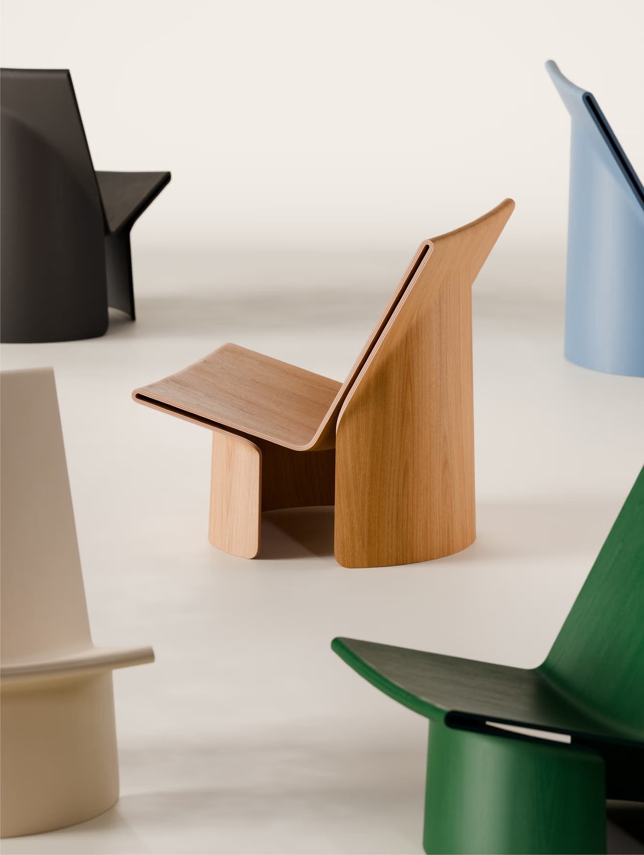Bending Plywood，PLY Chair，Sustainable design，Plywood，CNC，