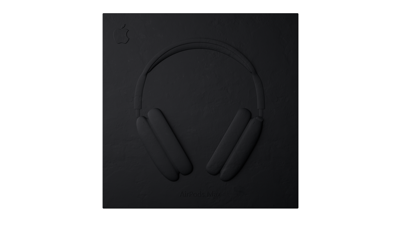 AirPods Max，headset，3D rendering，c4d，octane，3c，Product rendering，