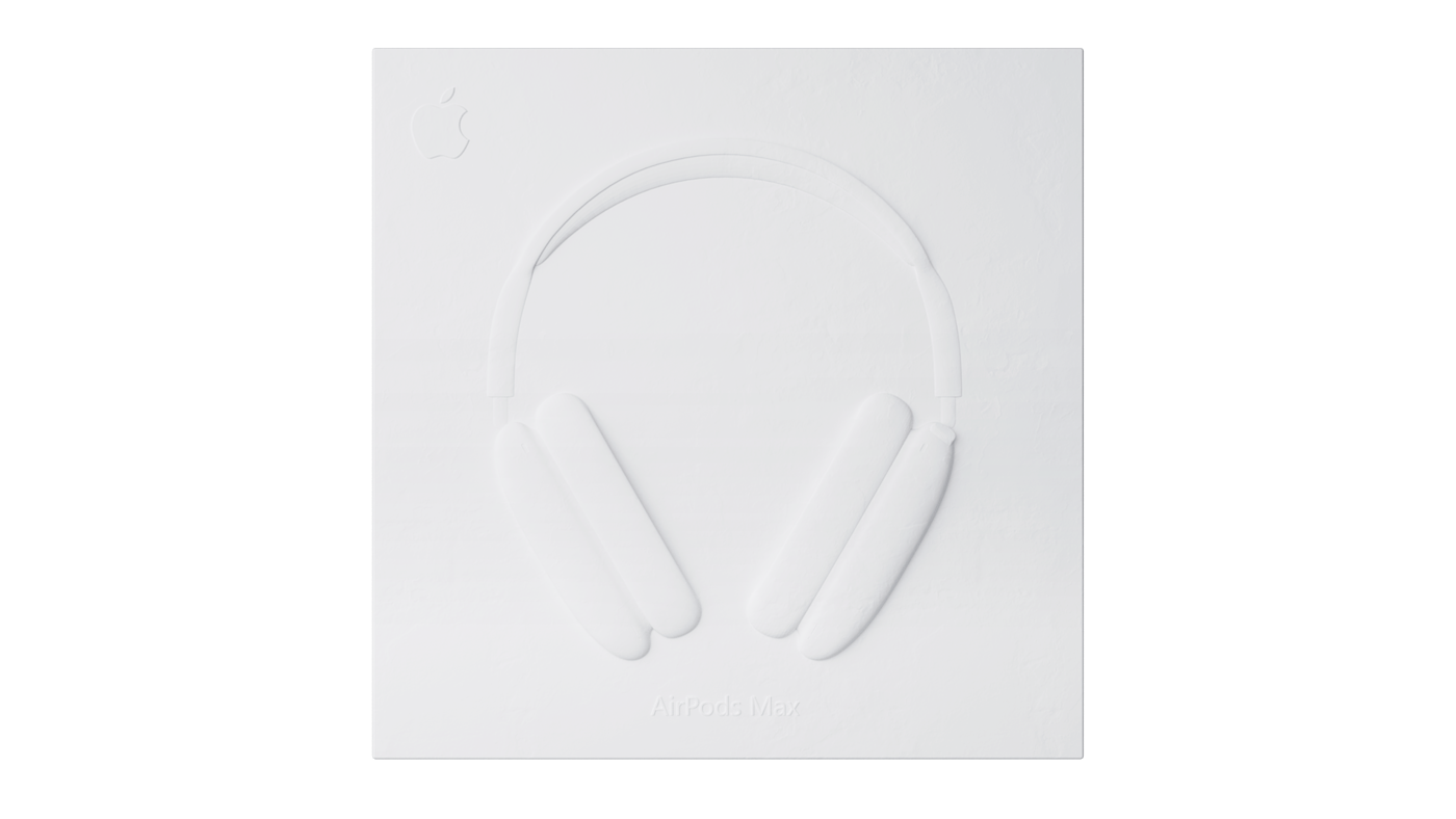 AirPods Max，headset，3D rendering，c4d，octane，3c，Product rendering，