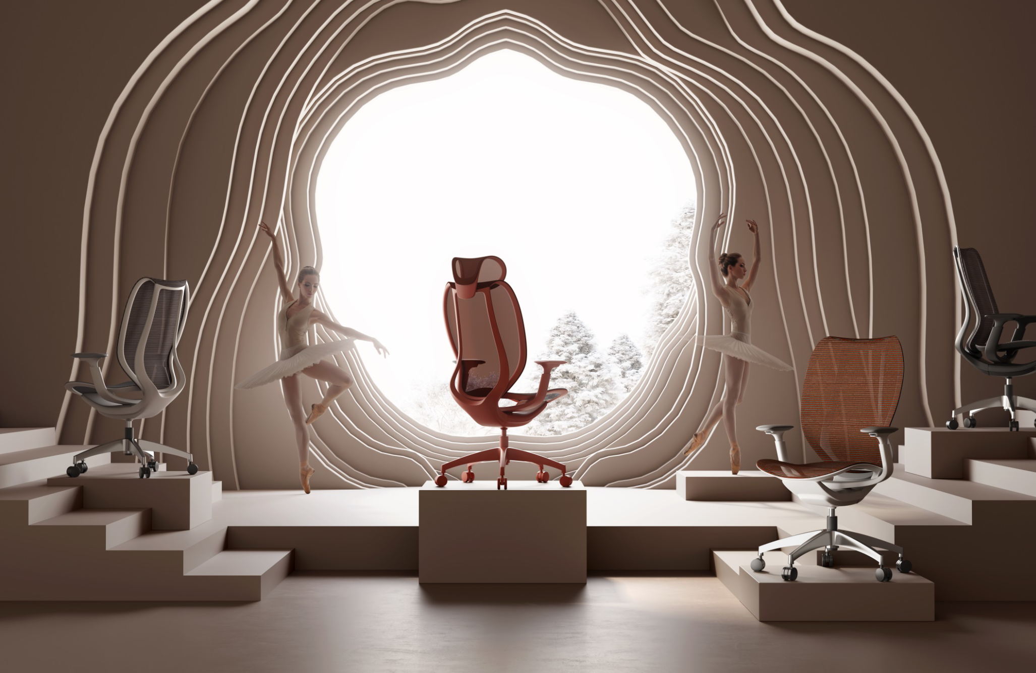 ergonomic chair，Office chair，Office furniture ，