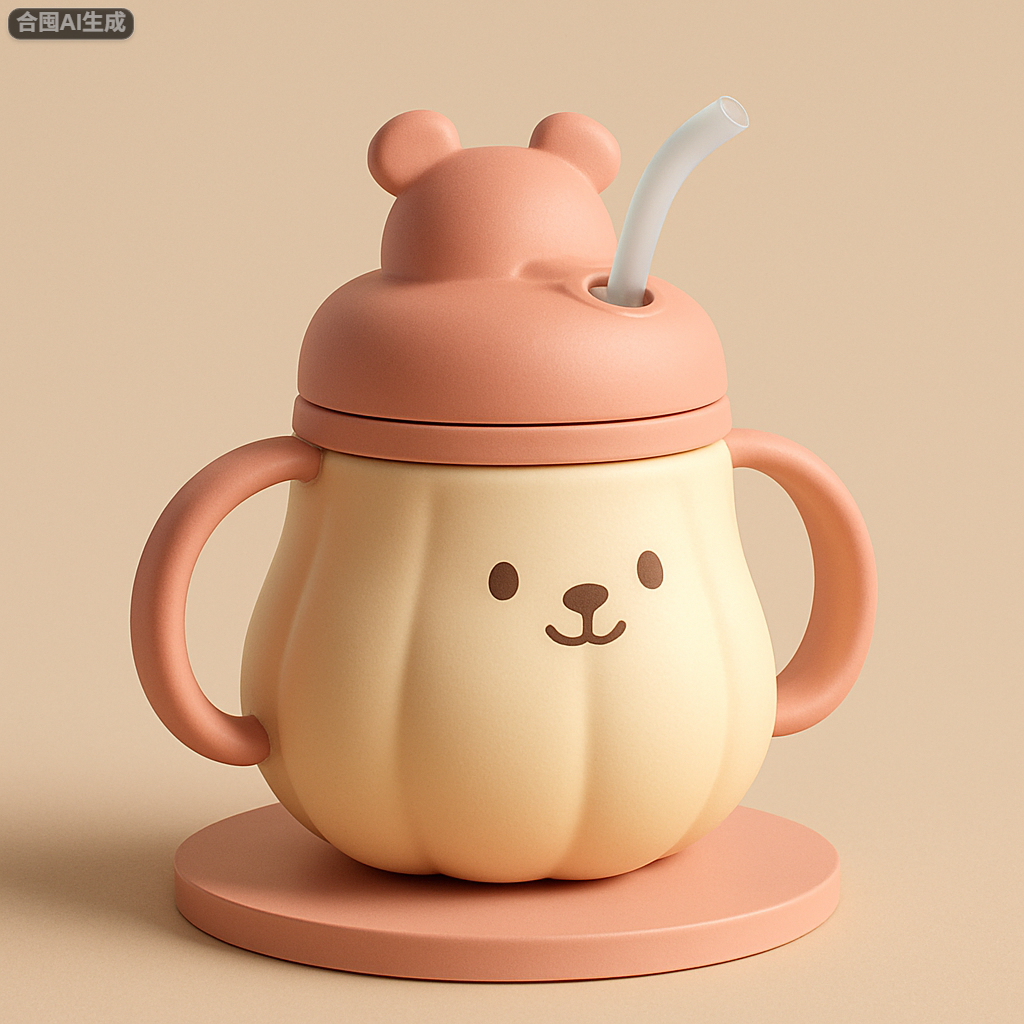 Water cup，Cup cover，Stainless steel cup，Titanium cup，Cute style，Bionics Design ，