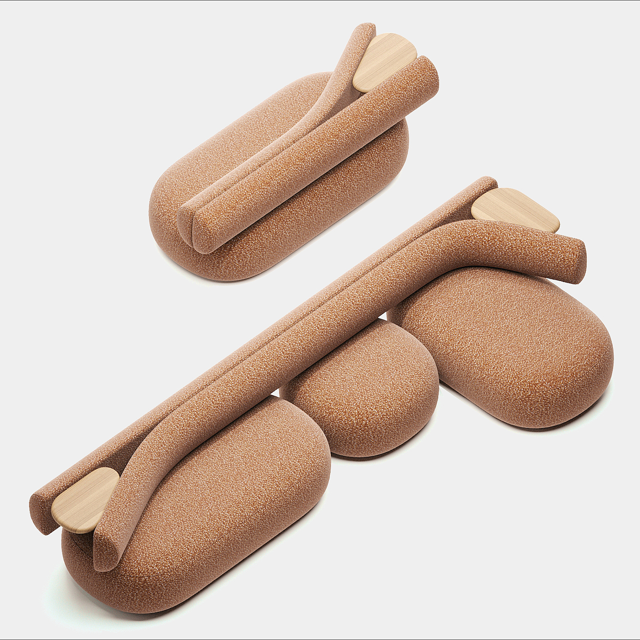 Stuck collection，sofa，conceptual design，Home Ken，
