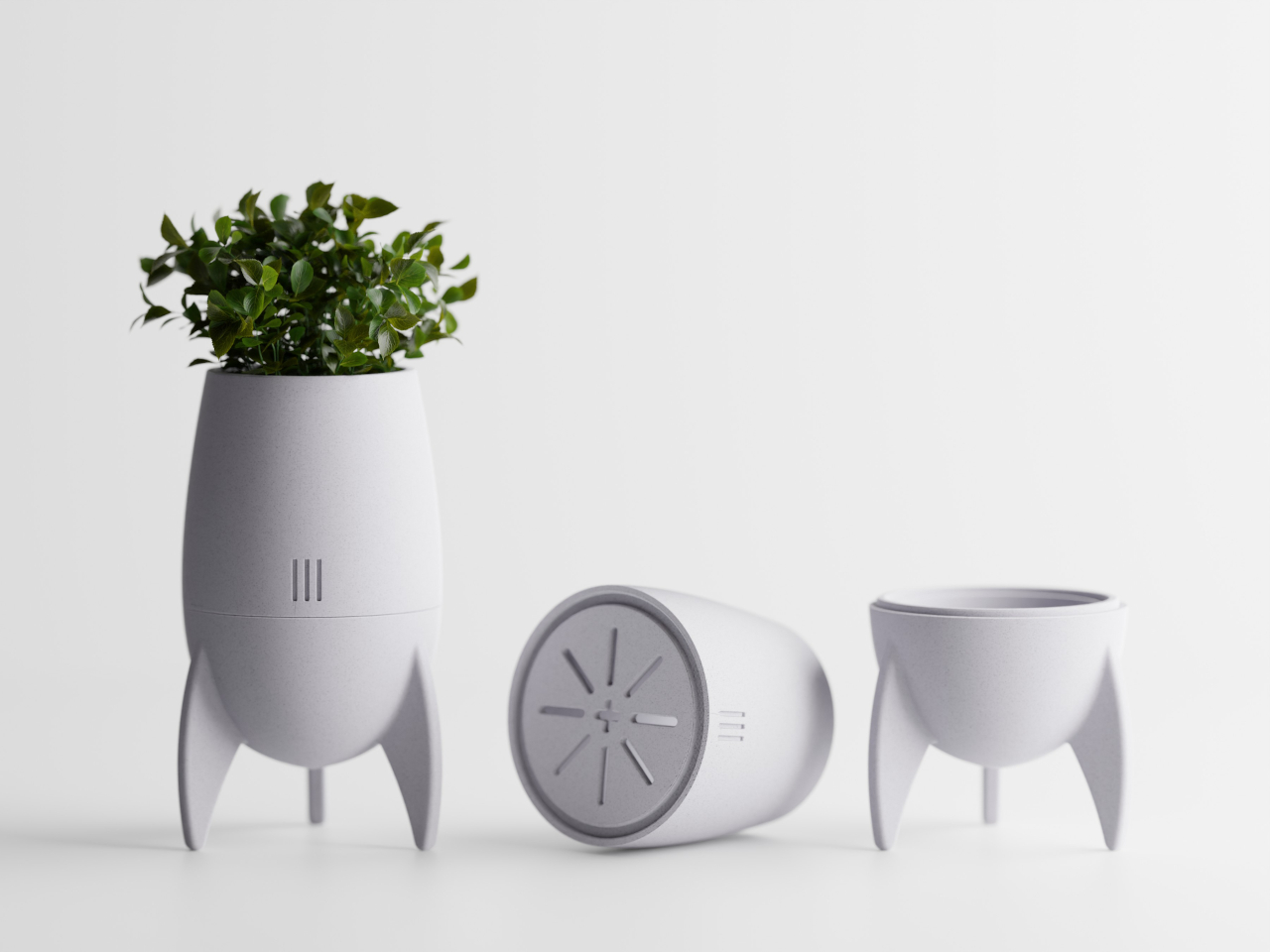 Flowerpot，Housewear & Furnishings，RocketPot，3D printing，
