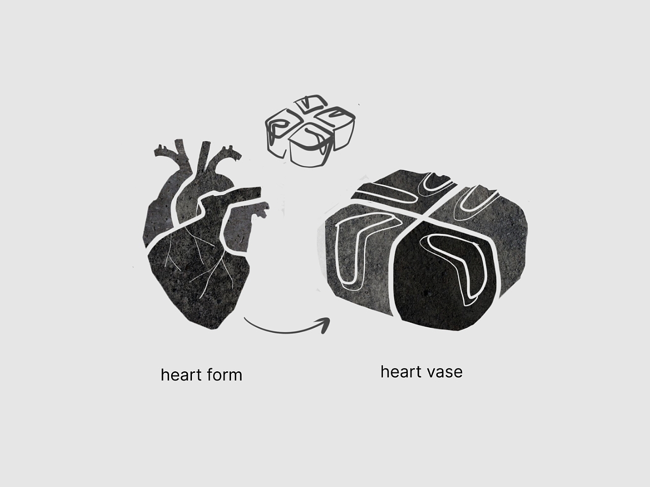 Heart Vase，vase，conceptual design，Housewear & Furnishings，